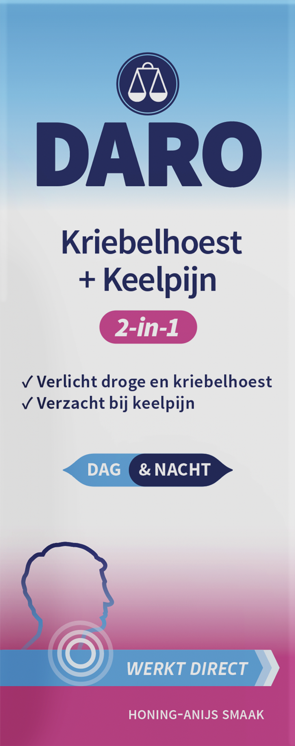 Daro 2 in 1 Kriebelhoest + Keelpijn 150 ML