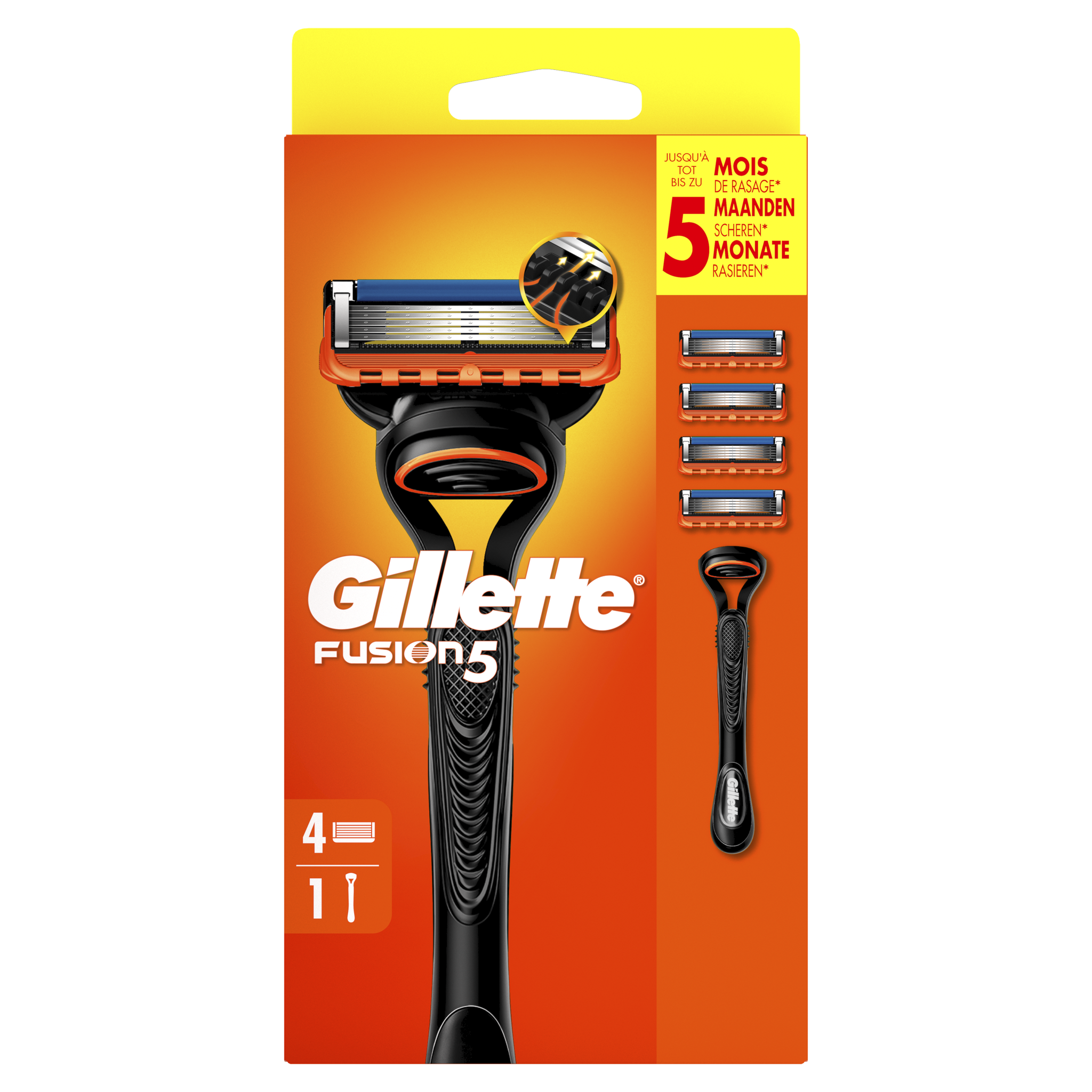 Gillette Fusion Scheerapparaat Met 4 Navulmesjes