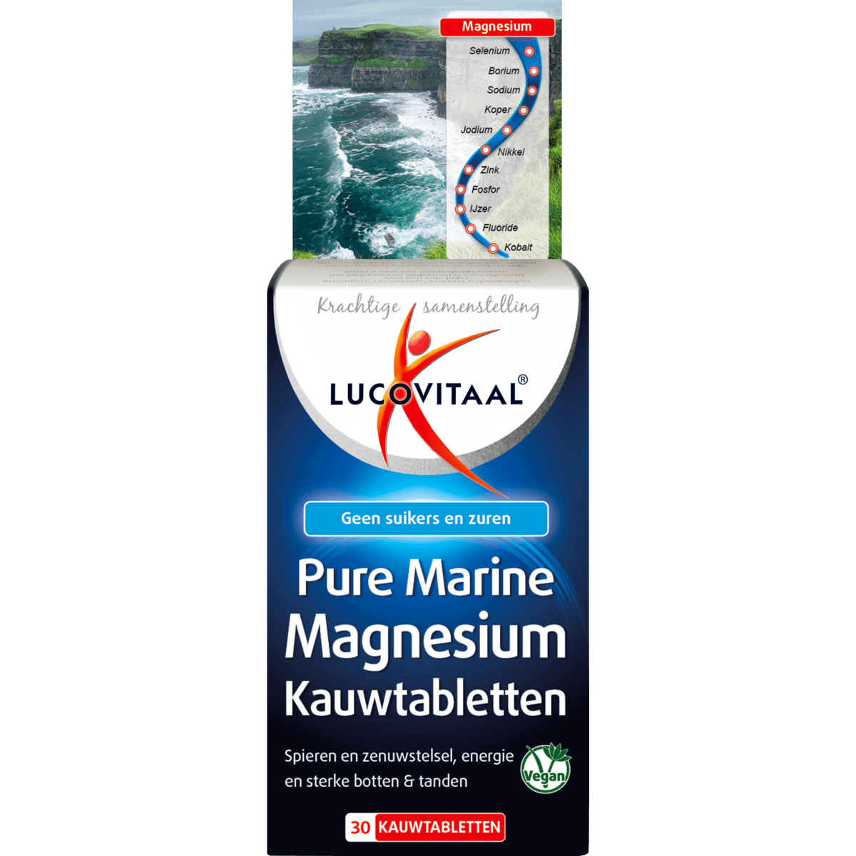 Lucovitaal Pure Marine Magnesium Kauwtabletten 30 stuks