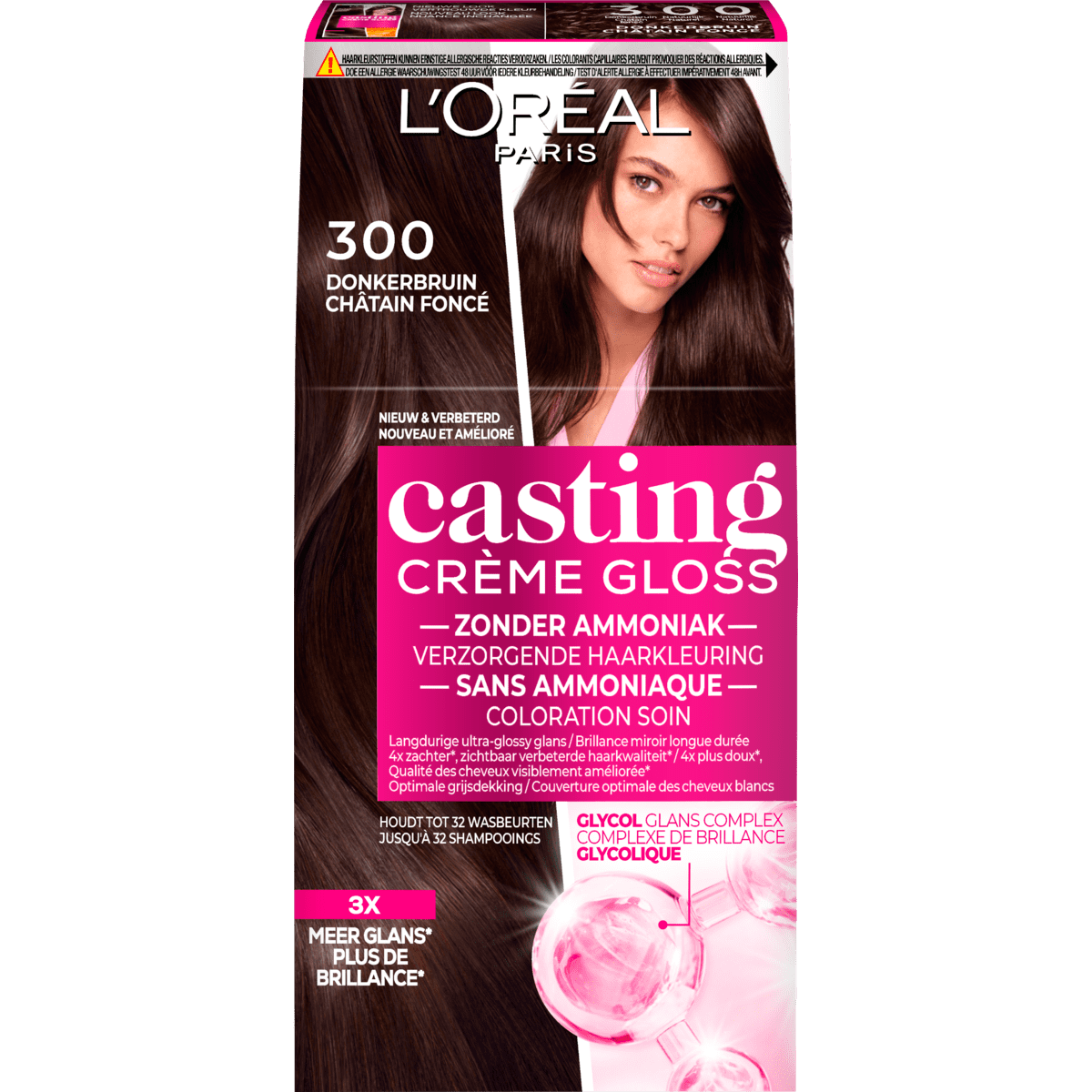 L'Oréal Paris Casting Crème Gloss Haarverf 300 Dark Delight Donkerbruin
