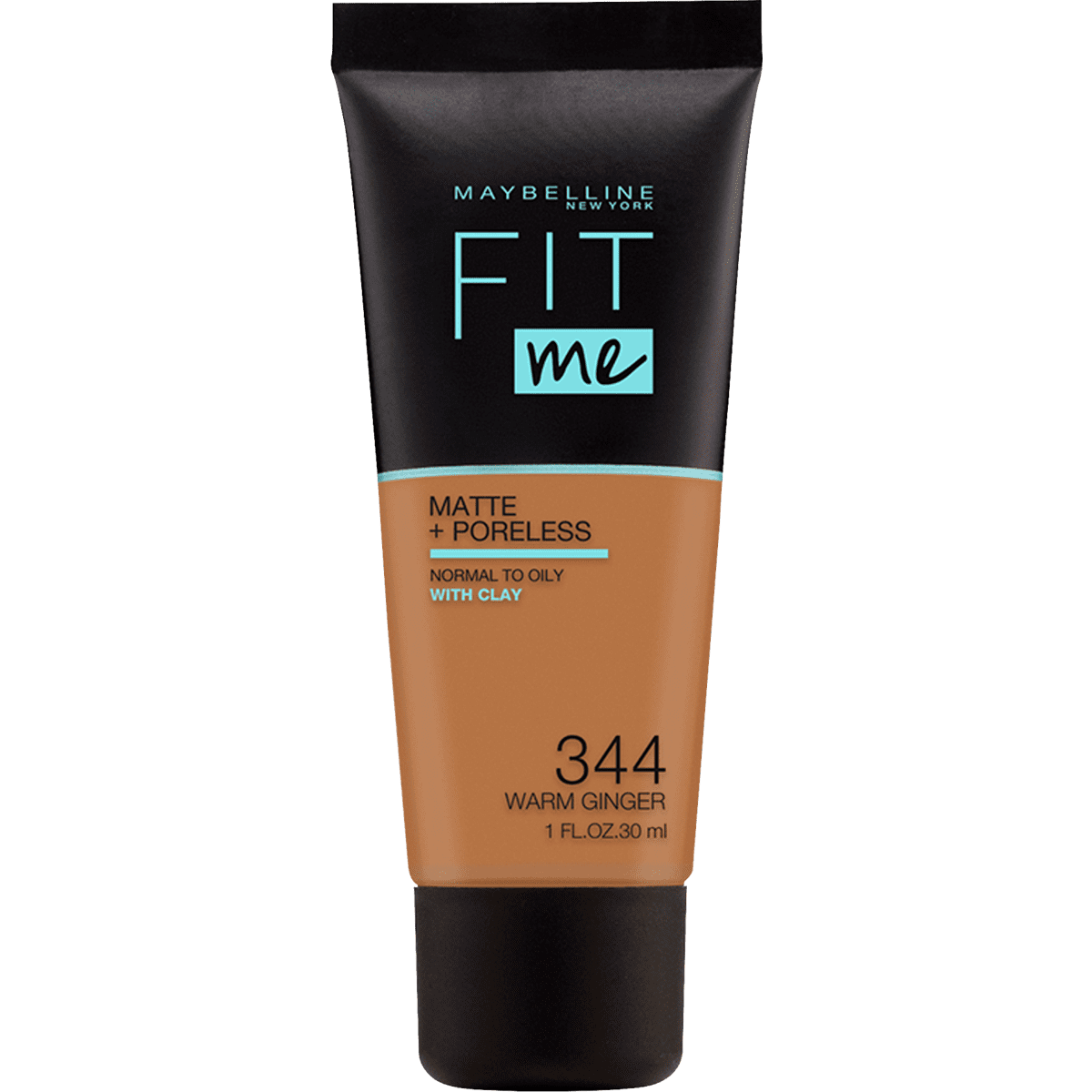 Maybelline New York Fit Me Matte + Poreless Foundation 344 Warm Ginger
