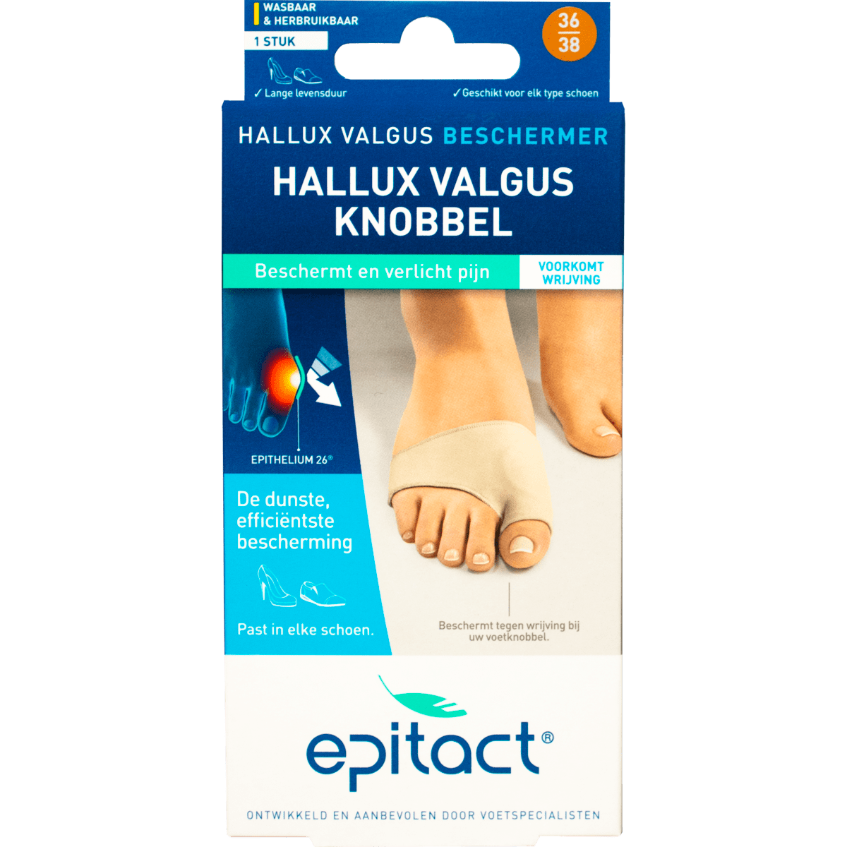 Epitact Hallux Valgus Knobbel Beschermer 36-38