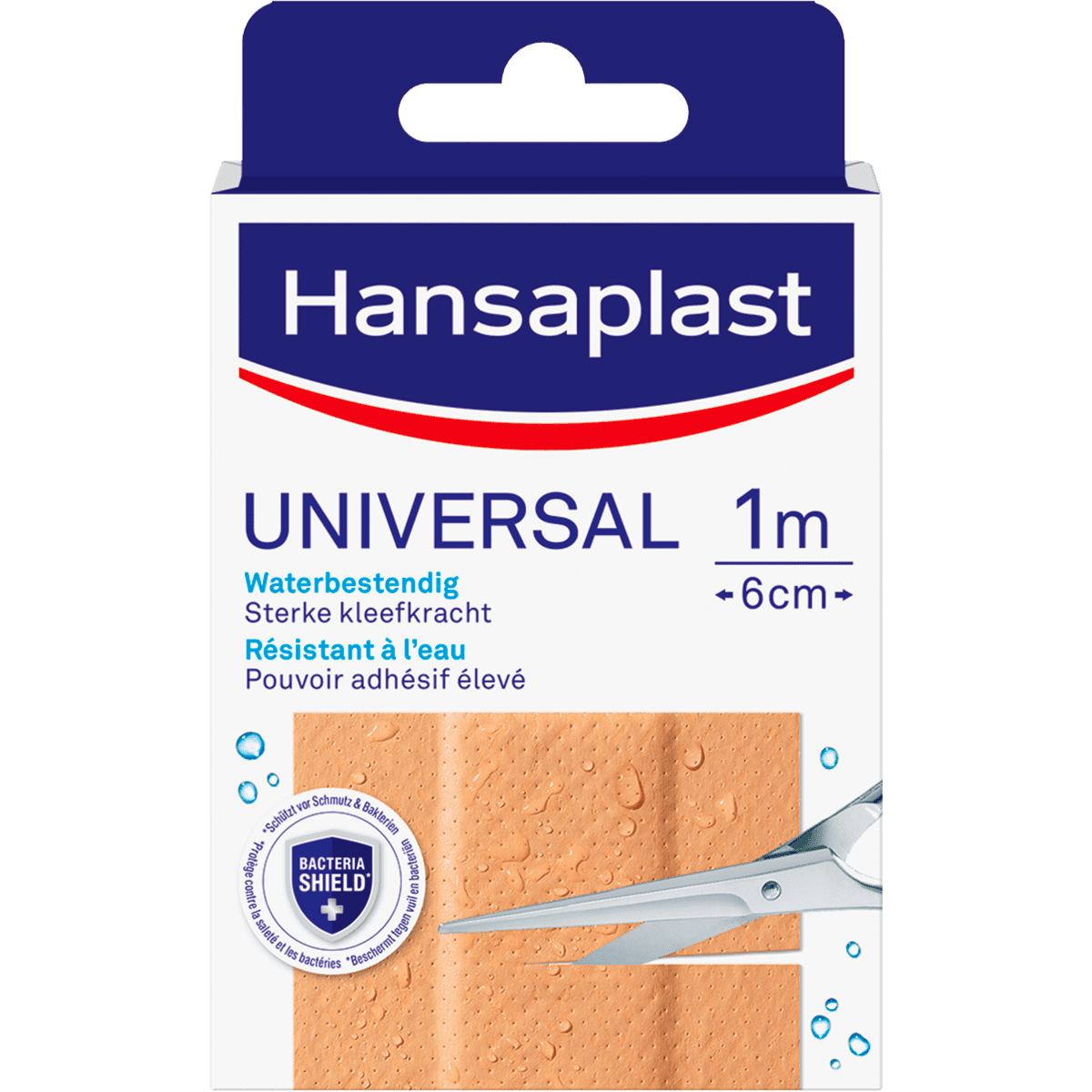 Hansaplast Universal Pleisterstrip waterbestendig 1 M x 6 CM
