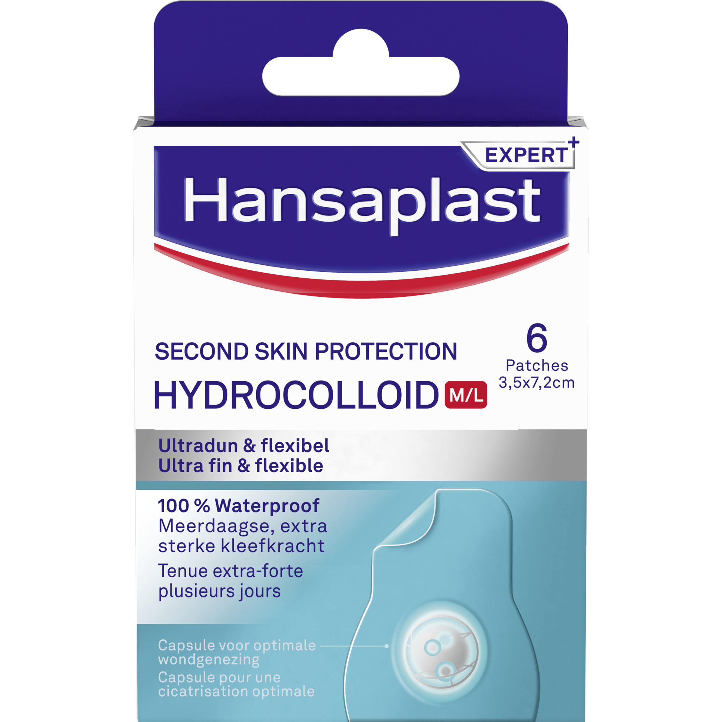 Hansaplast Second Skin Waterproof Transparante Pleister Strips 6 stuks
