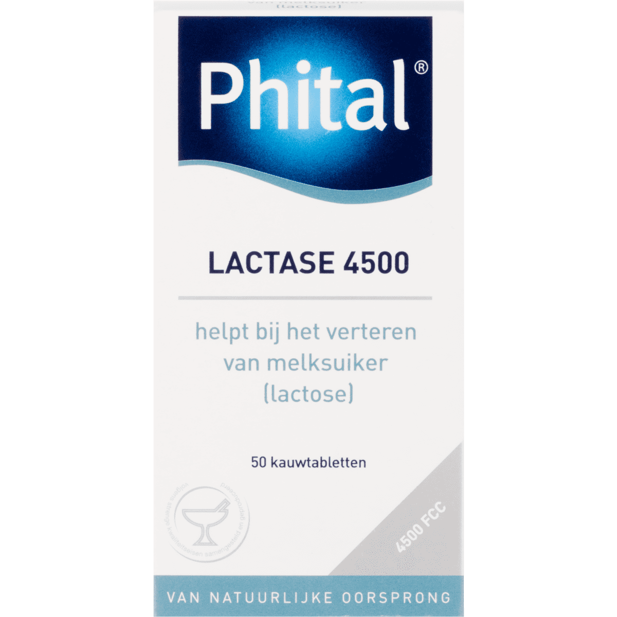 Phital Lactase 4500 Kauwtabletten 50 stuks