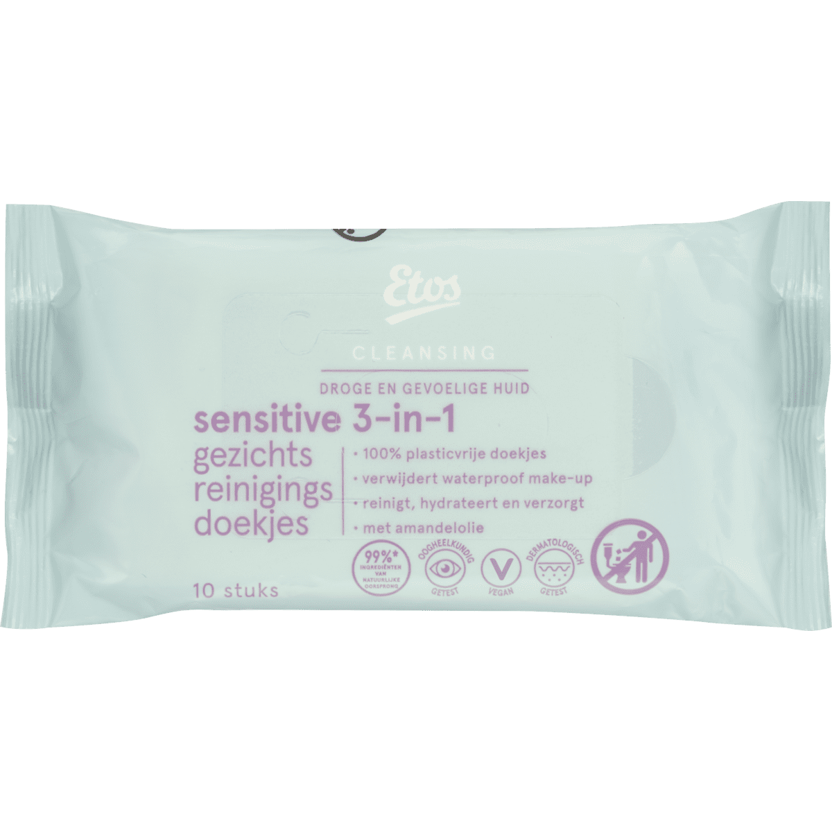Etos Face Sensitive Cleansing Wipes Mini 10 stuks