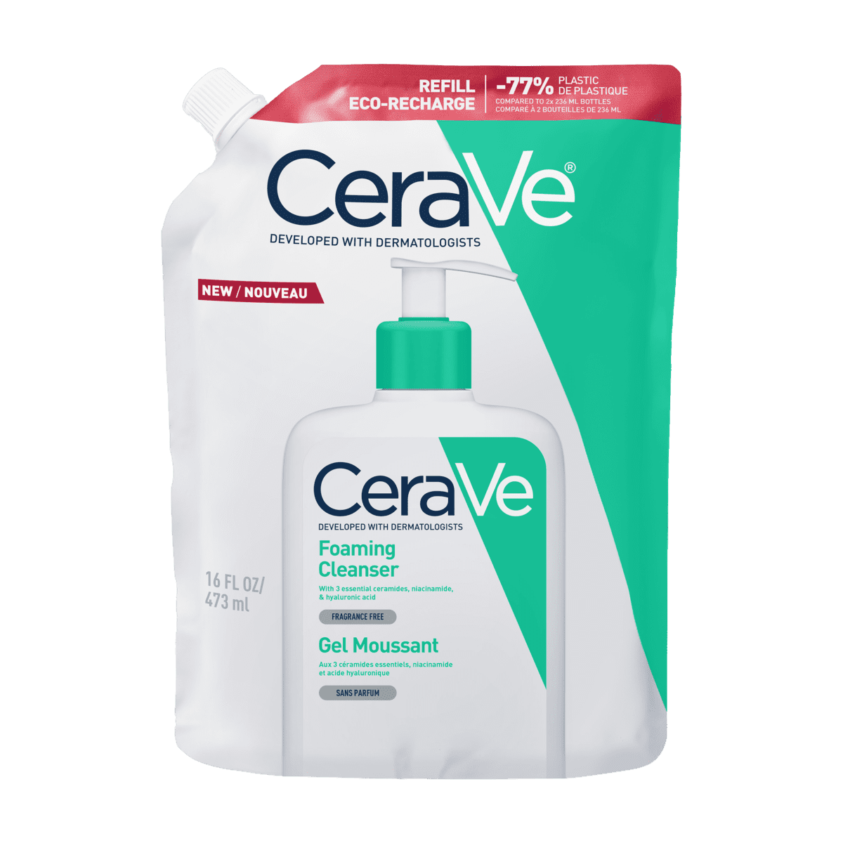 CeraVe Schuimende Reinigingsgel Navulling 473 ML