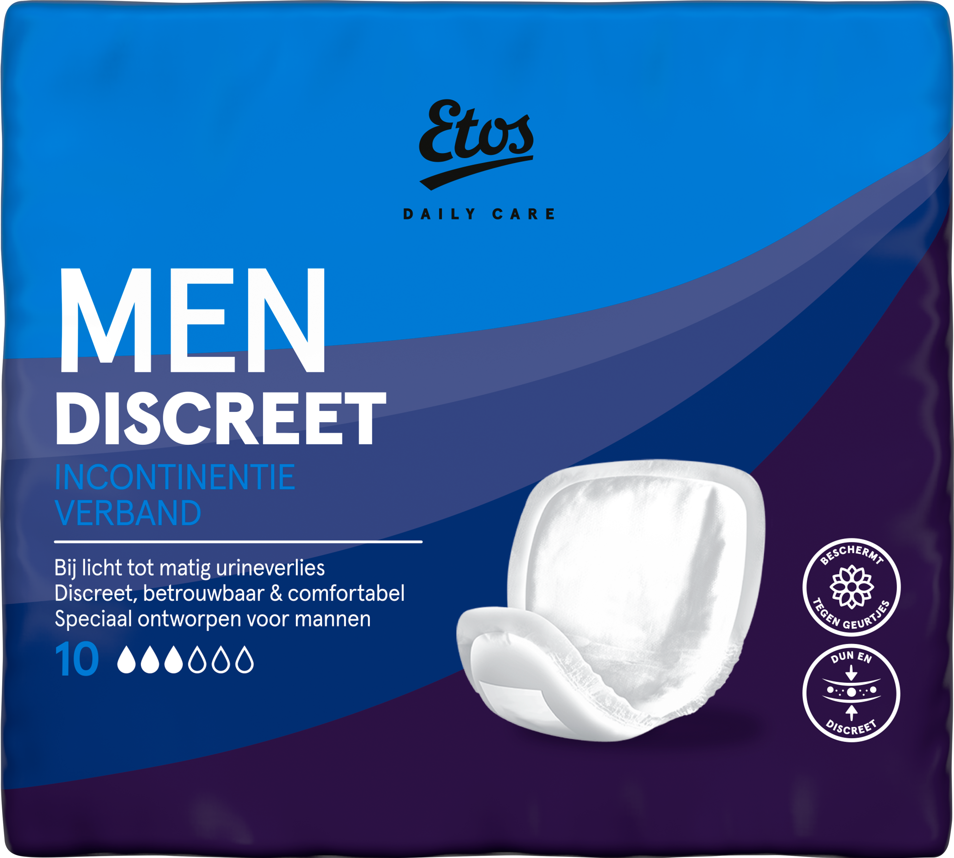 Etos Men Discreet Incontinentieverband 10 stuks