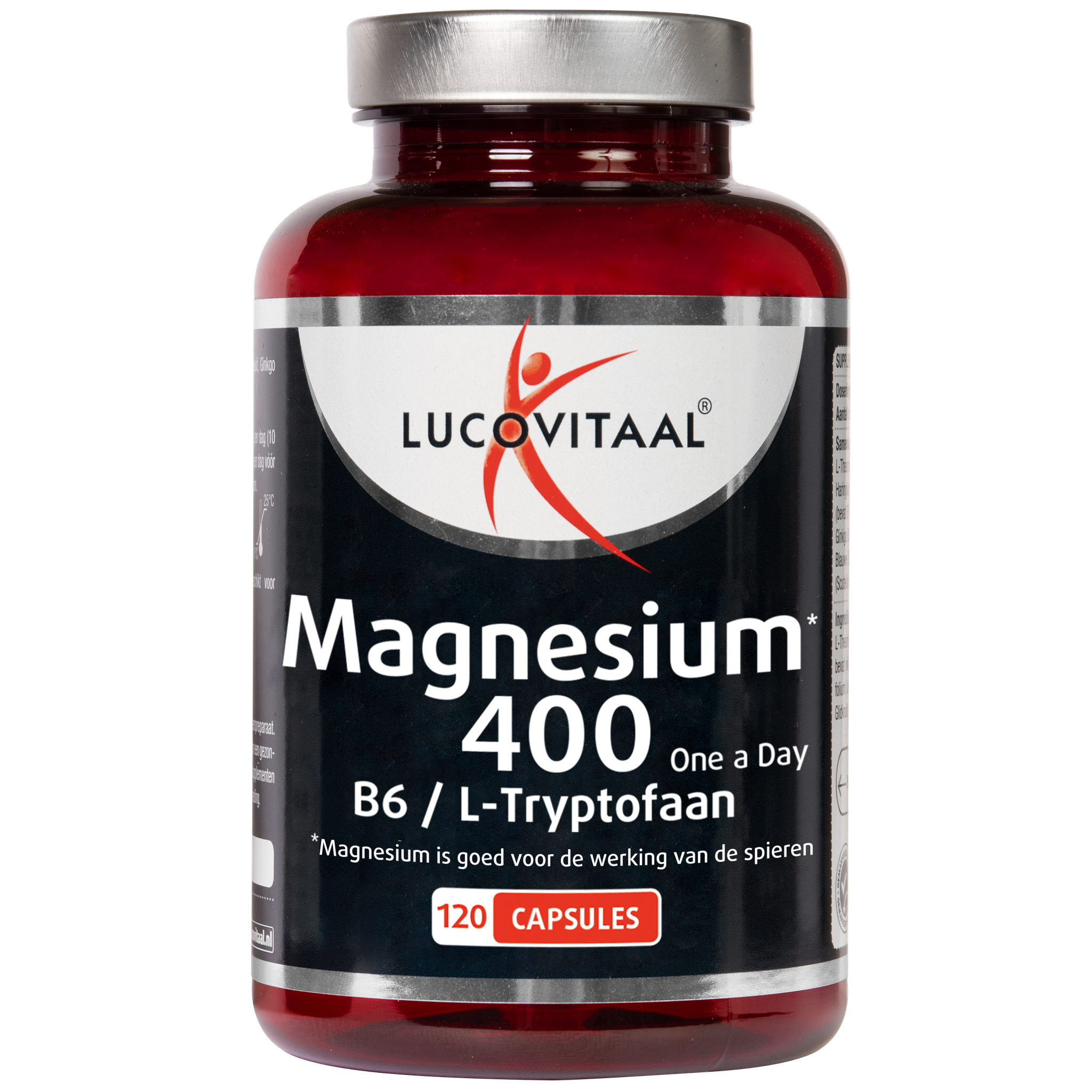 Lucovitaal Magnesium 400 Vitamine B6 & L-Tryptofaan Capsules 120 stuks