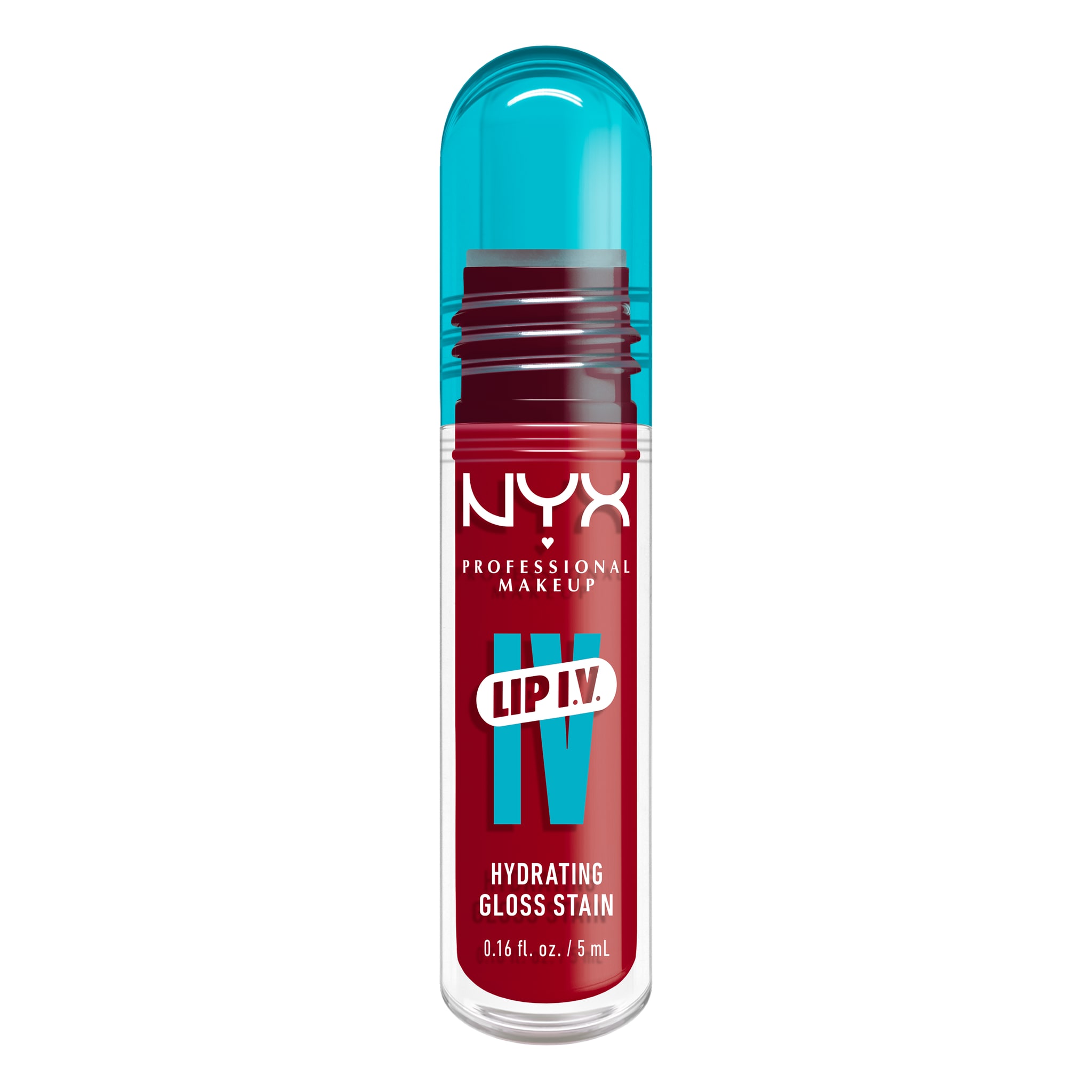 NYX Professional Make Up Lip IV Hydraterende Lipgloss + Stain 22 Cherry Drenched Rood