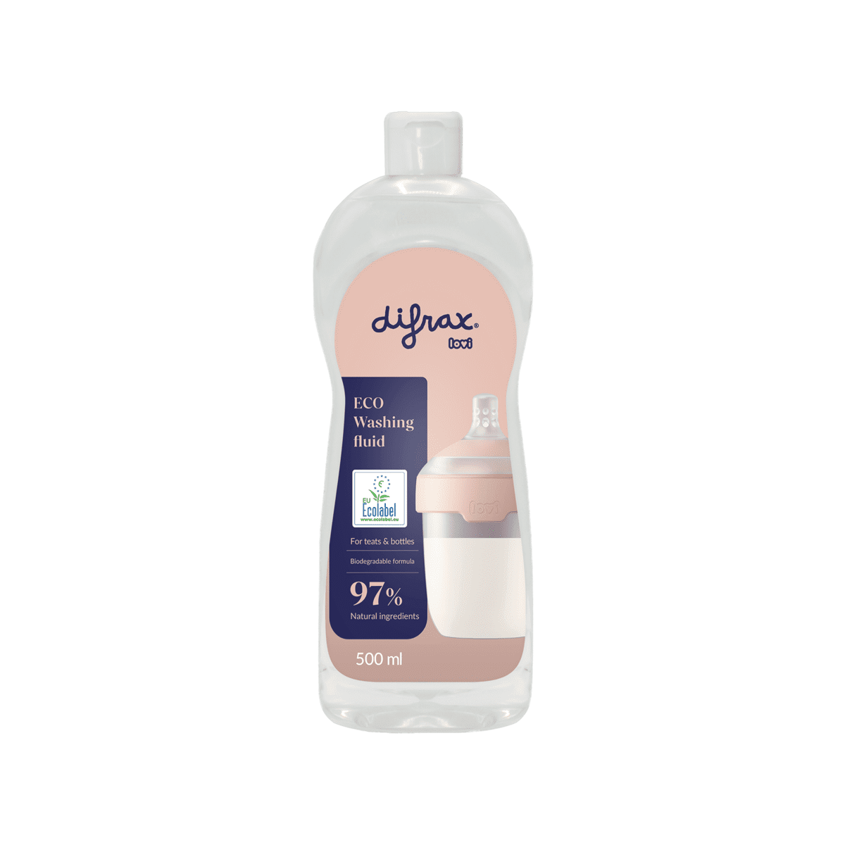 Difrax LOVI ECO Afwasmiddel Flessen En Spenen 500 ML
