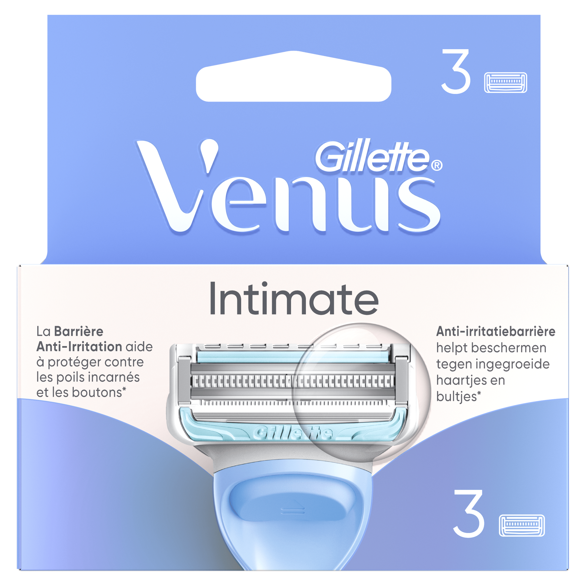 Gillette Venus Intimate Navulmesjes 3 Stuks