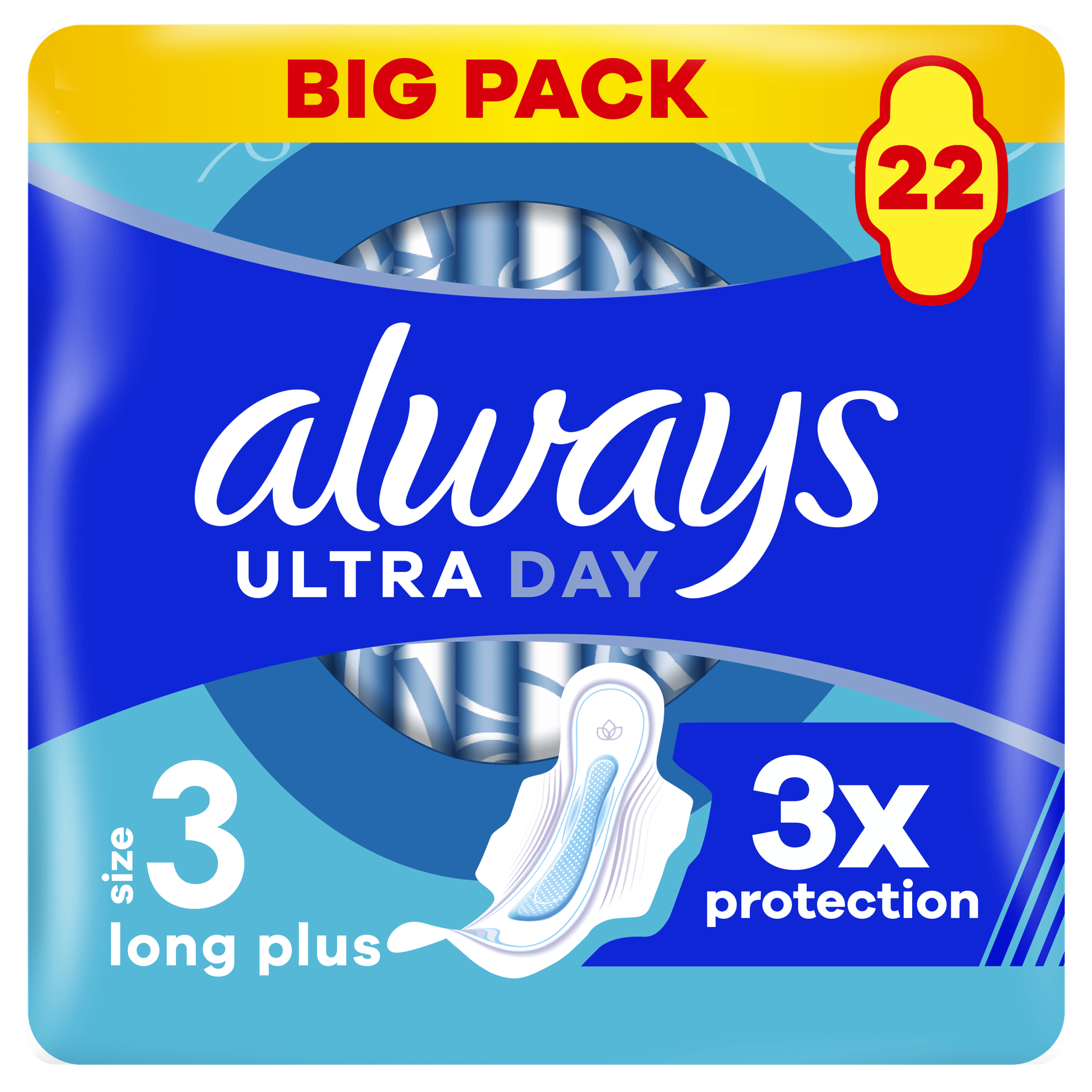 Always Maandverband Ultra Day Long Plus Wings Big Pack 22 stuks