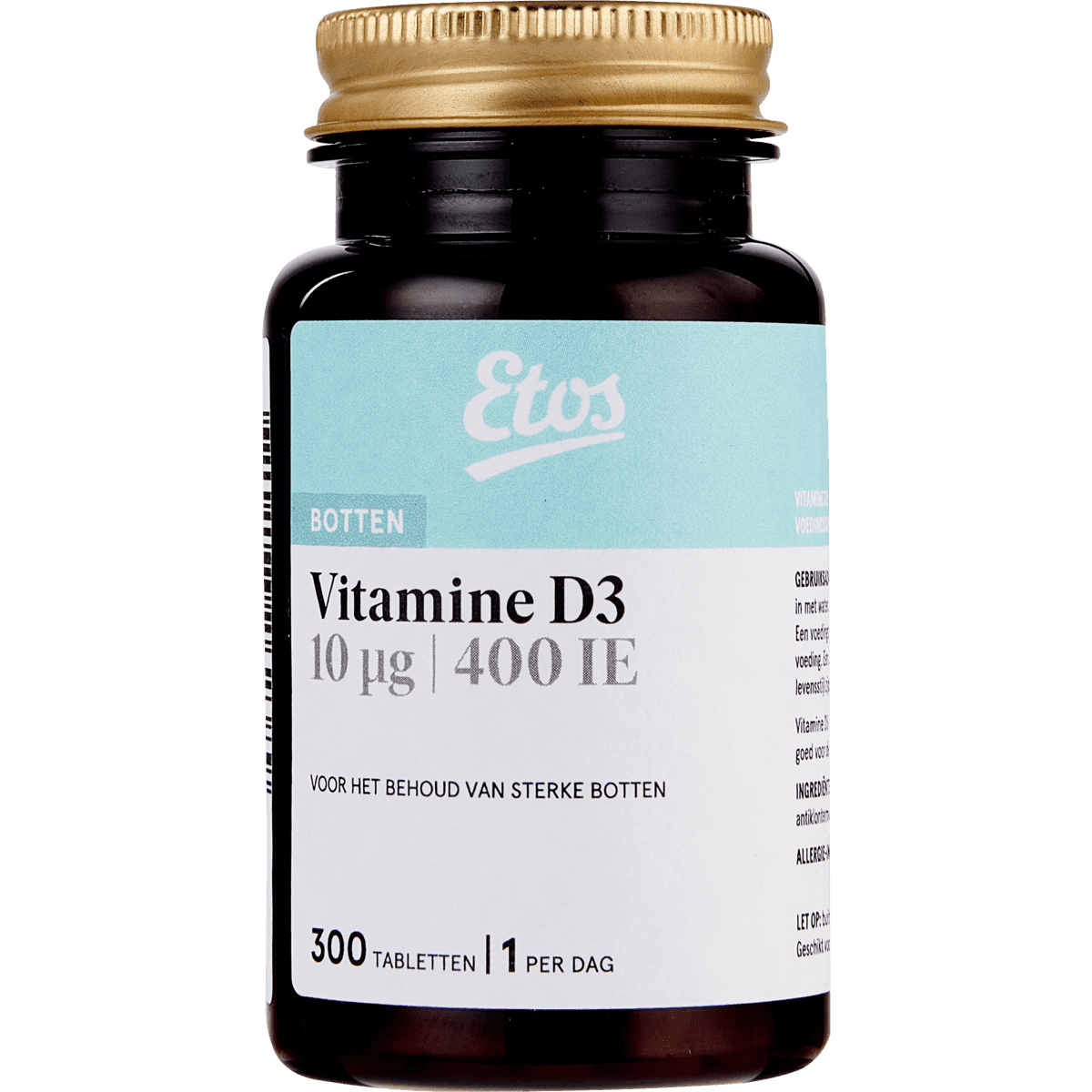 Instituut Demonstreer Doodt Etos Vitamine D3 10 µg | 400 IE Tabletten 300 tabletten 300 EA | Etos