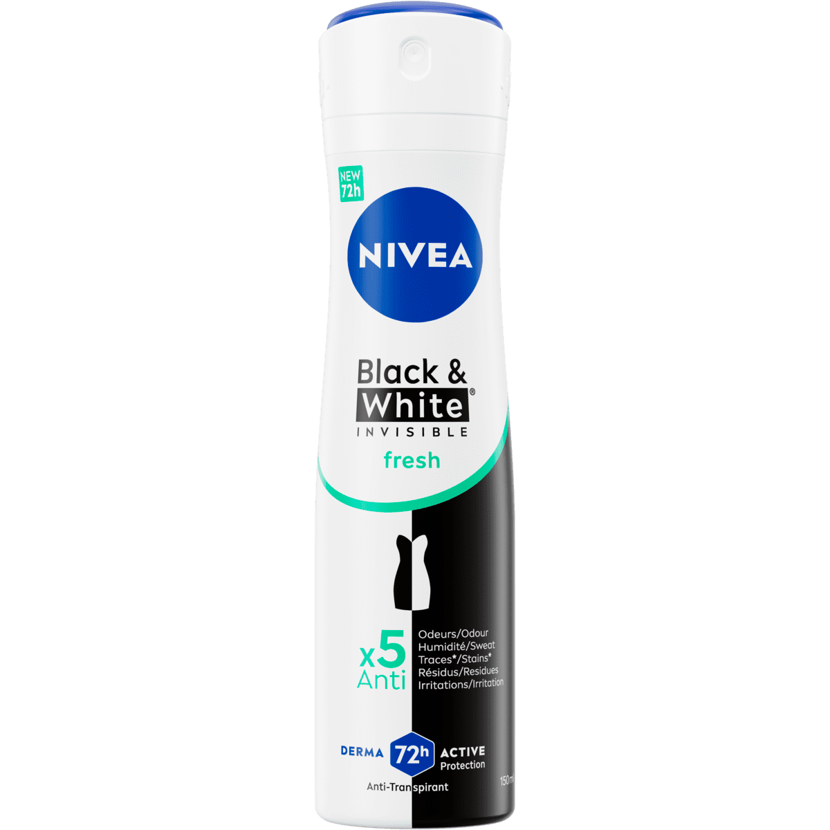 NIVEA Black & White Invisible Fresh Deodorant Spray 150 ML