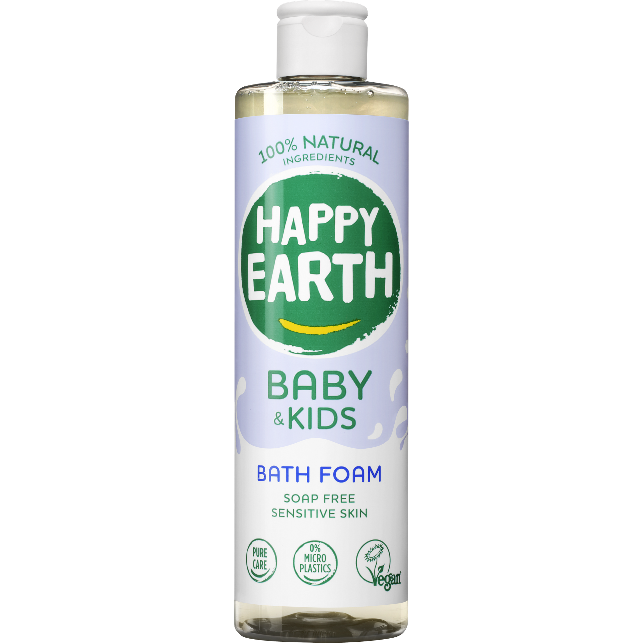 Happy Earth 100% Natuurlijke Baby & Kids Zeepvrije Badschuim 100 ML