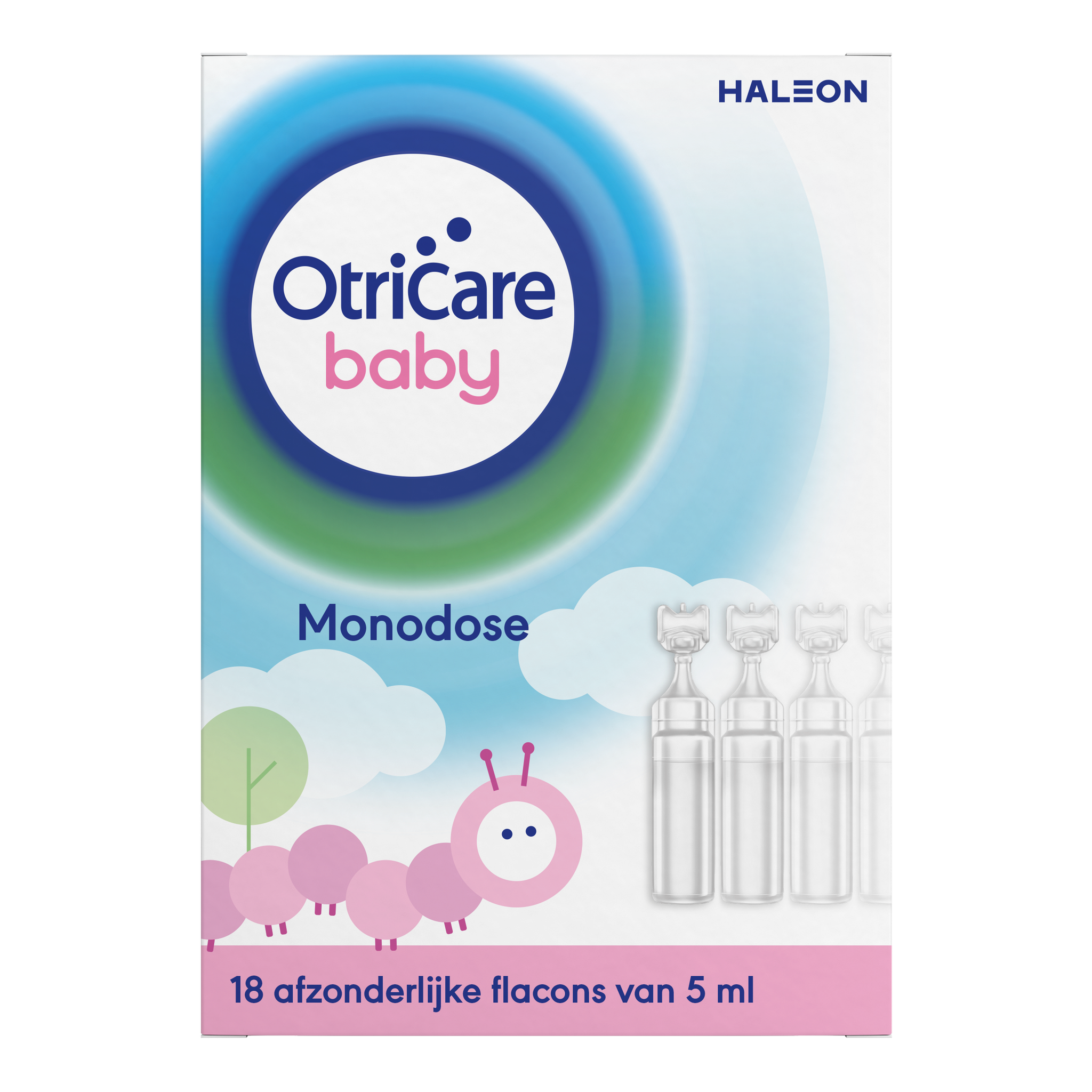 OtriCare Baby Monodose Zoutoplossing bij een Verstopte Neus 18 x 5 ML