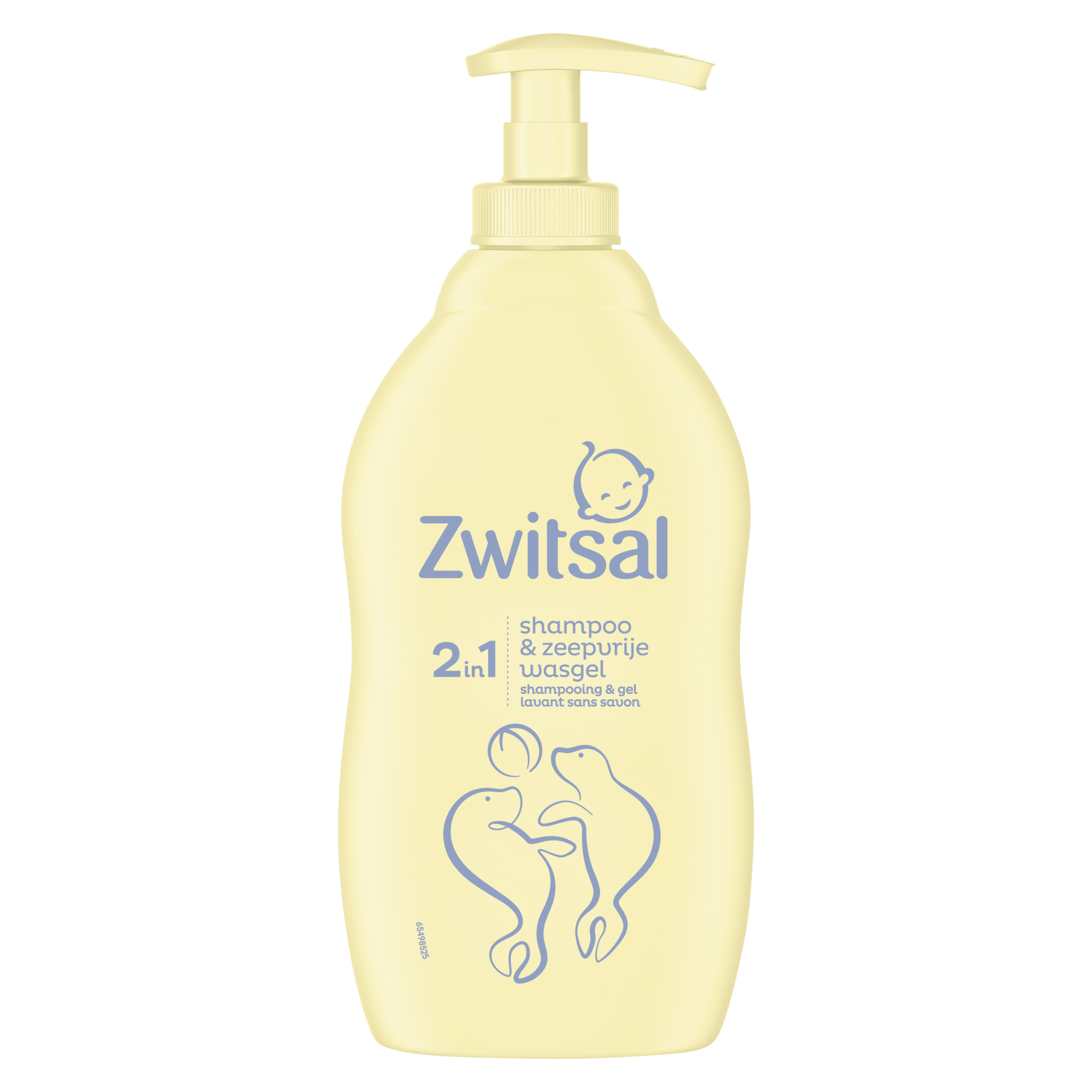 Zwitsal 2In1 Shampoo & Zeepvrije Wasgel 400 ML
