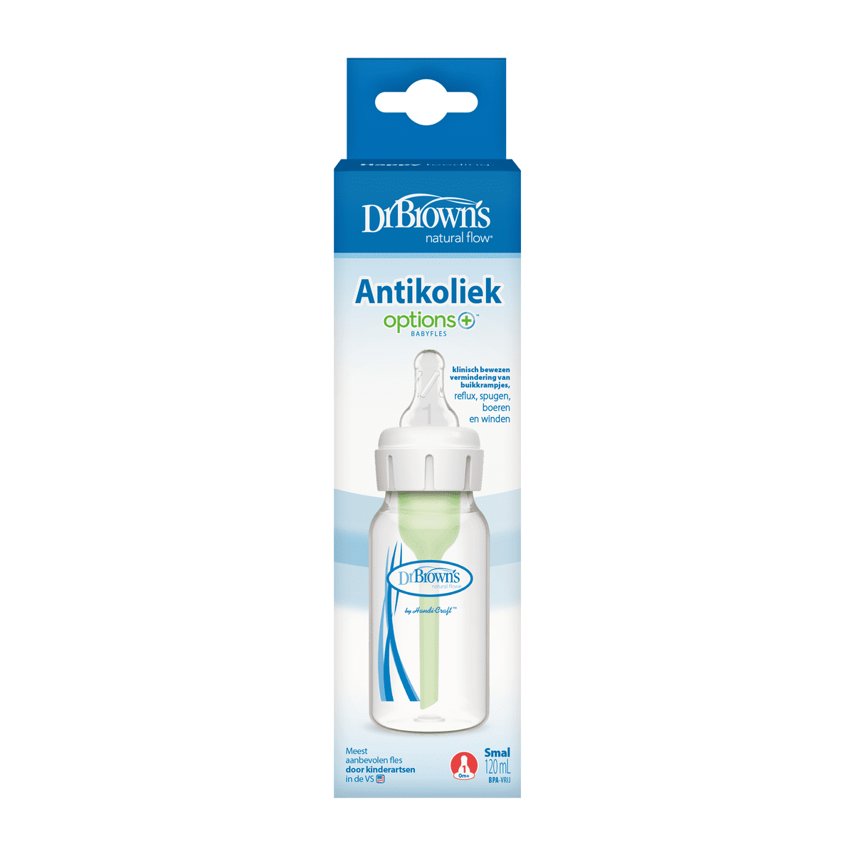 Dr. Brown’s Options+ Anti-Colic Smalle Halsfles 120 ML