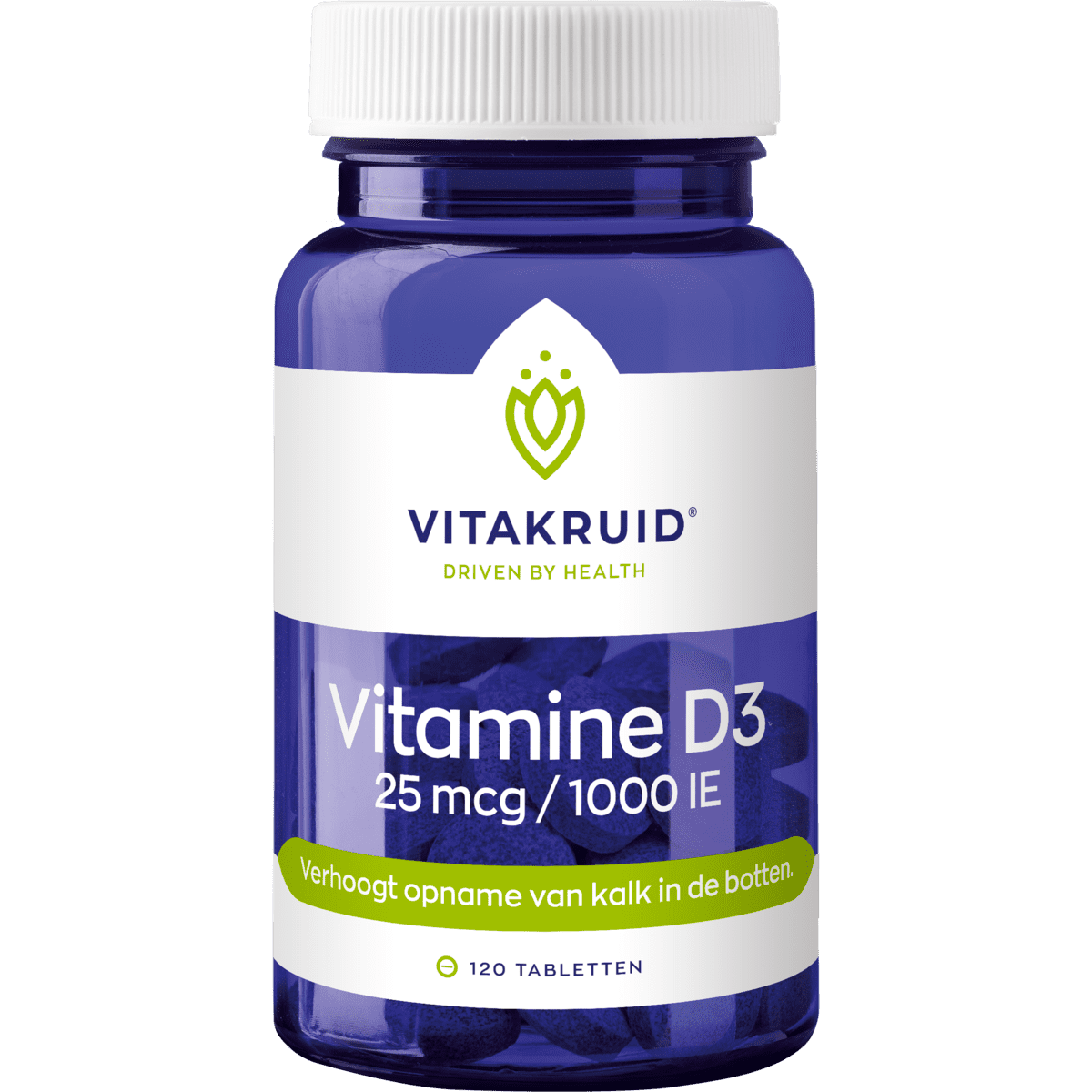 Vitakruid Vitamine D3 25 MCG 1000 IE Tabletten 120 stuks