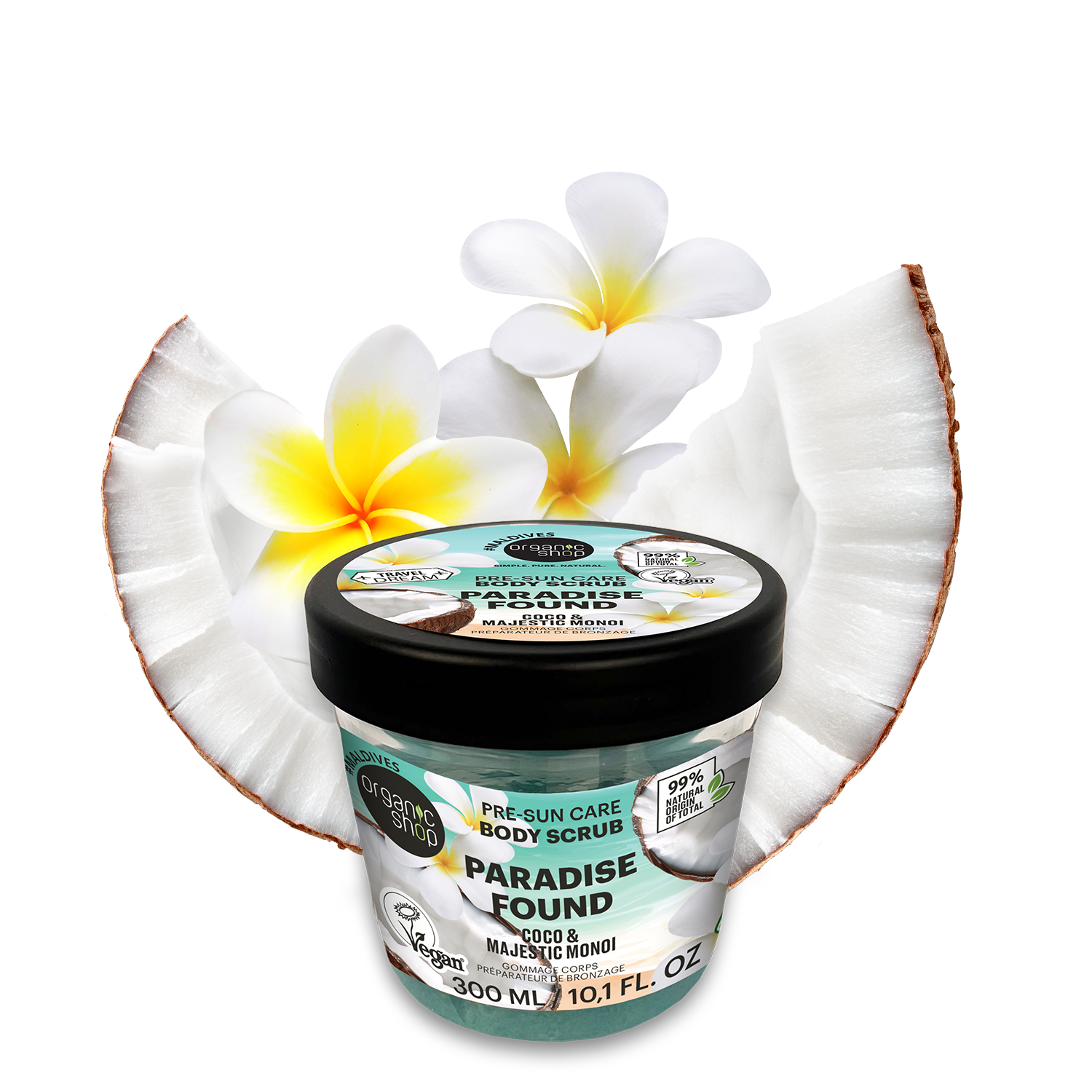 Organic Shop Body Scrub Paradise Found 300 ML