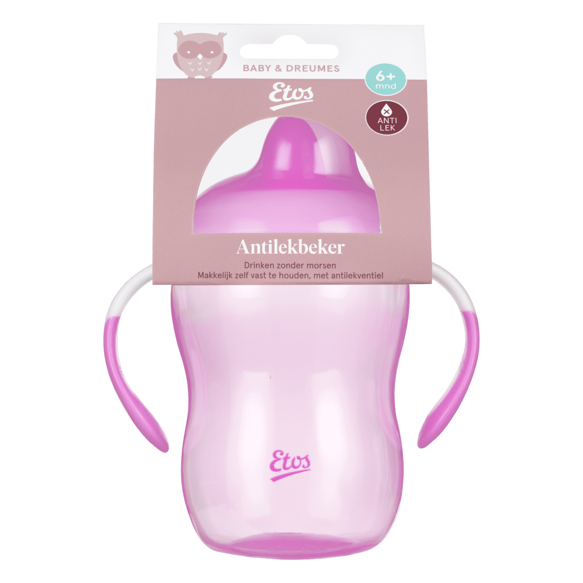 Etos Anti-Lek Beker Roze 250 ML