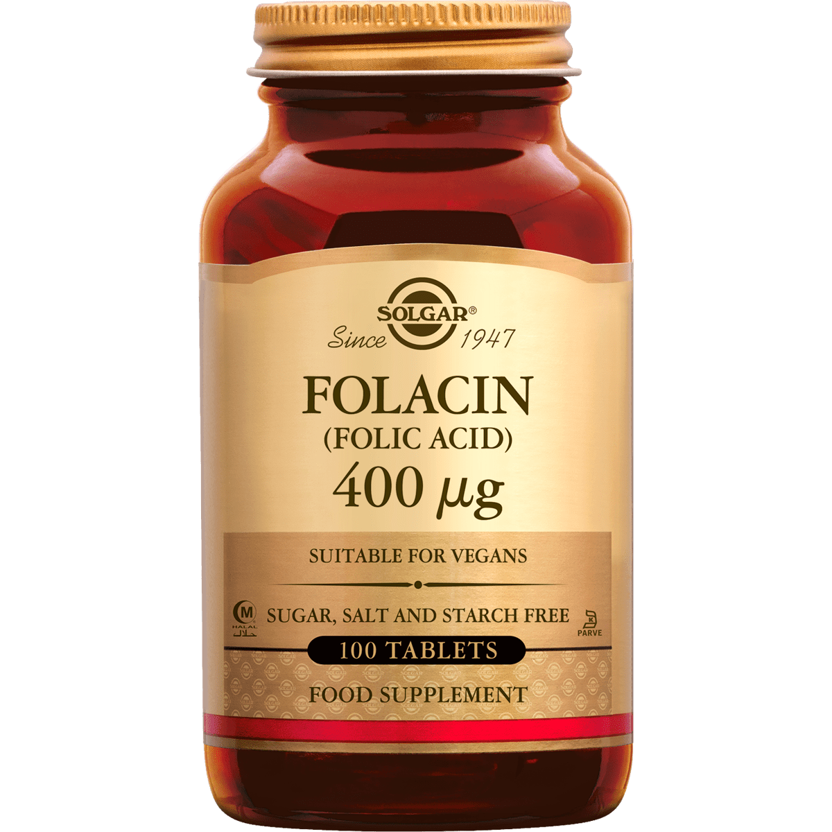 Solgar Folacin 400 MCG Tabletten 100 stuks