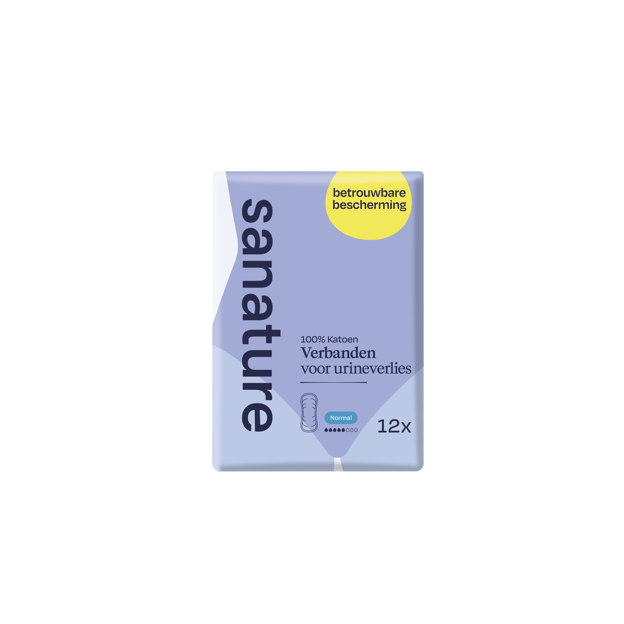 Sanature Pro Vivo 100% Katoenen Incontinentieverband Normaal 12 stuks