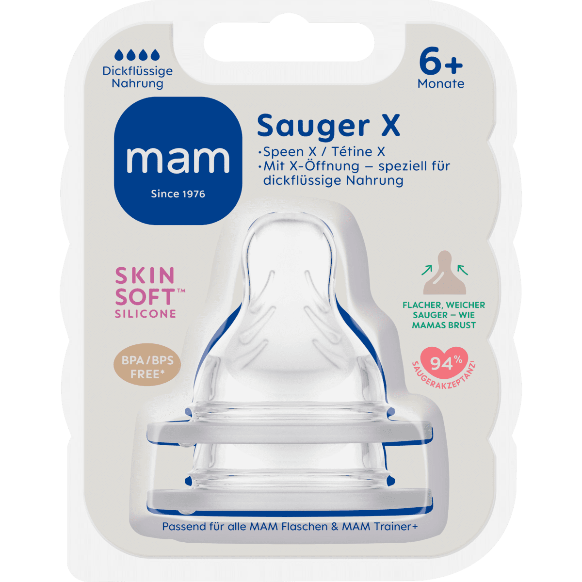 MAM Flesspeen Maat X 6+ Maanden 2 stuks
