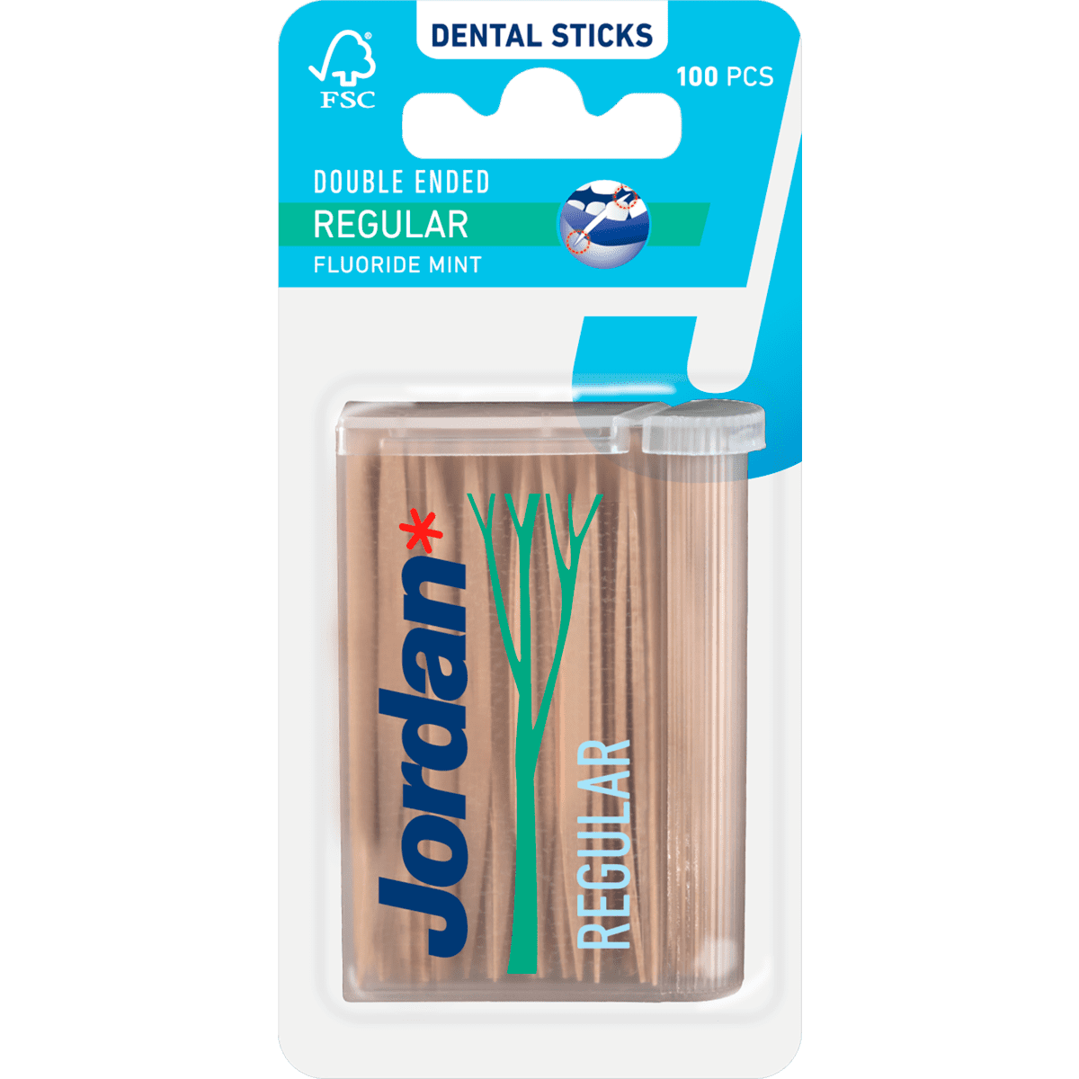 Jordan Double Ended Regular Tandenstokers 100 Stuks