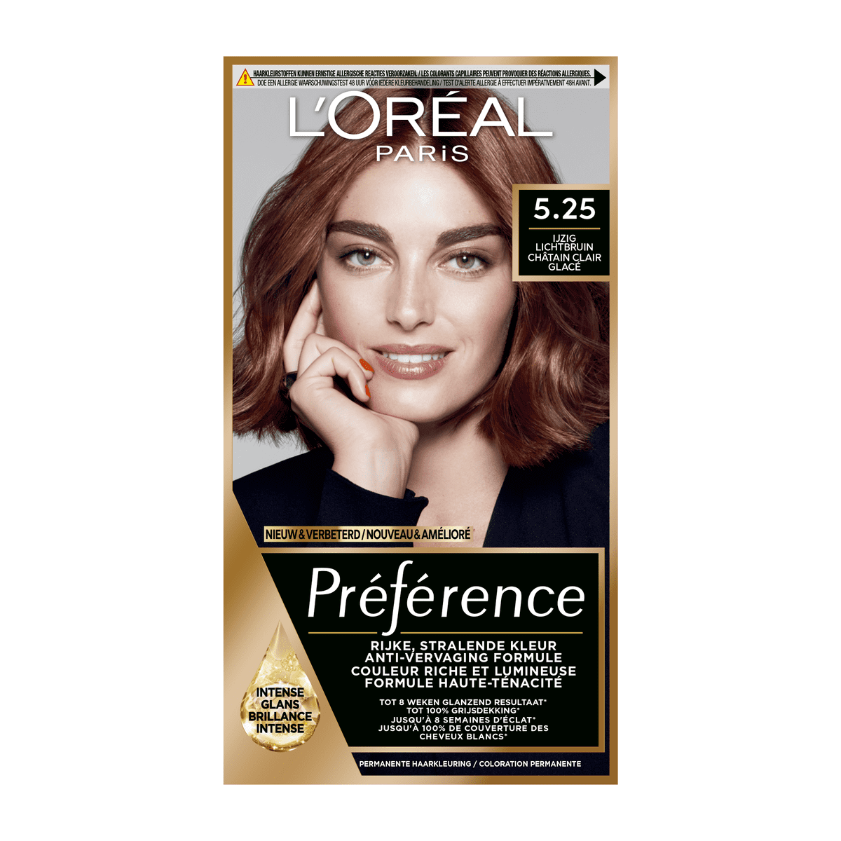 L'Oréal Paris Préférence Permanente Haarverf 5.25 Antigua Ijzig