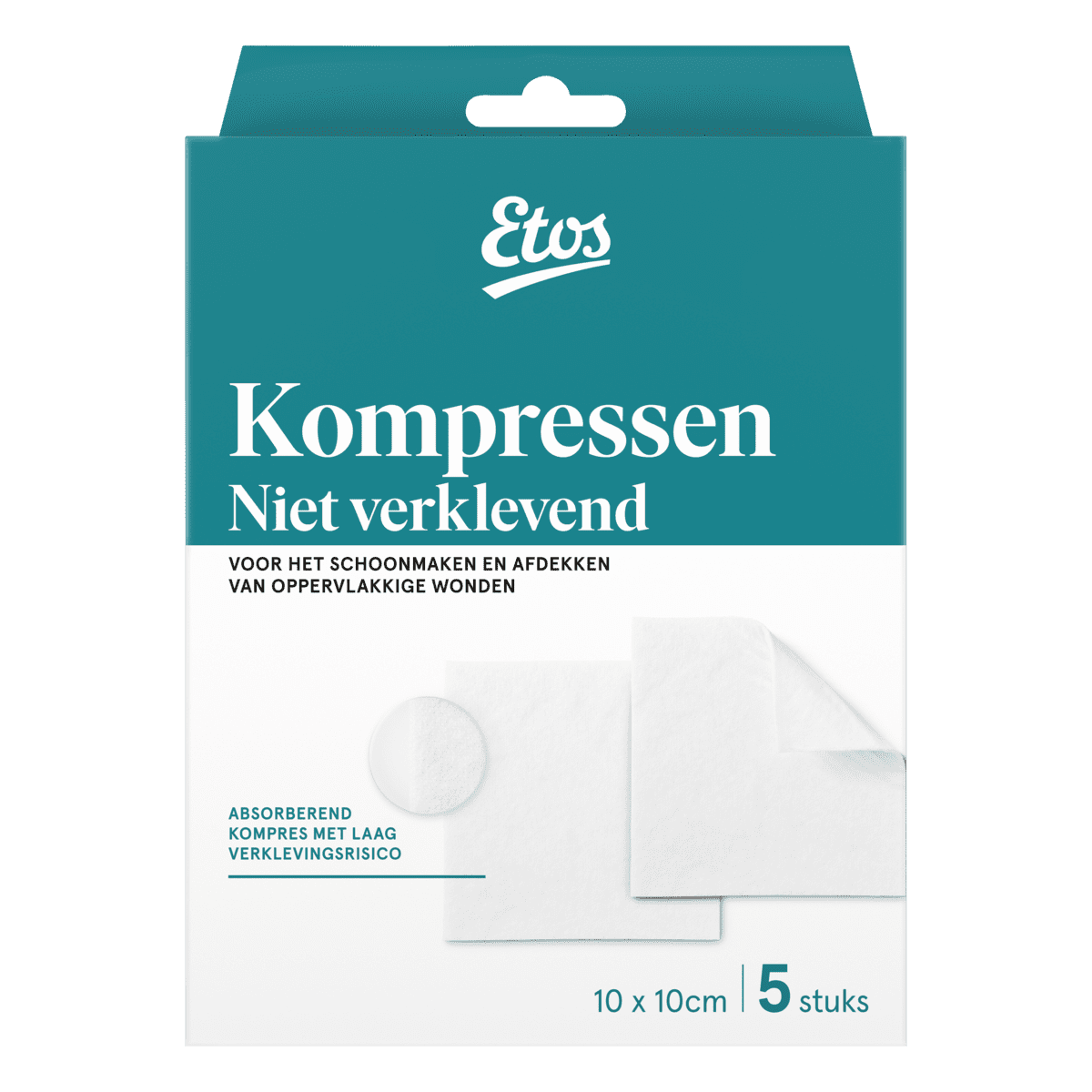 Etos Kompres Niet-Klevend 10 x 10 CM 5 stuks