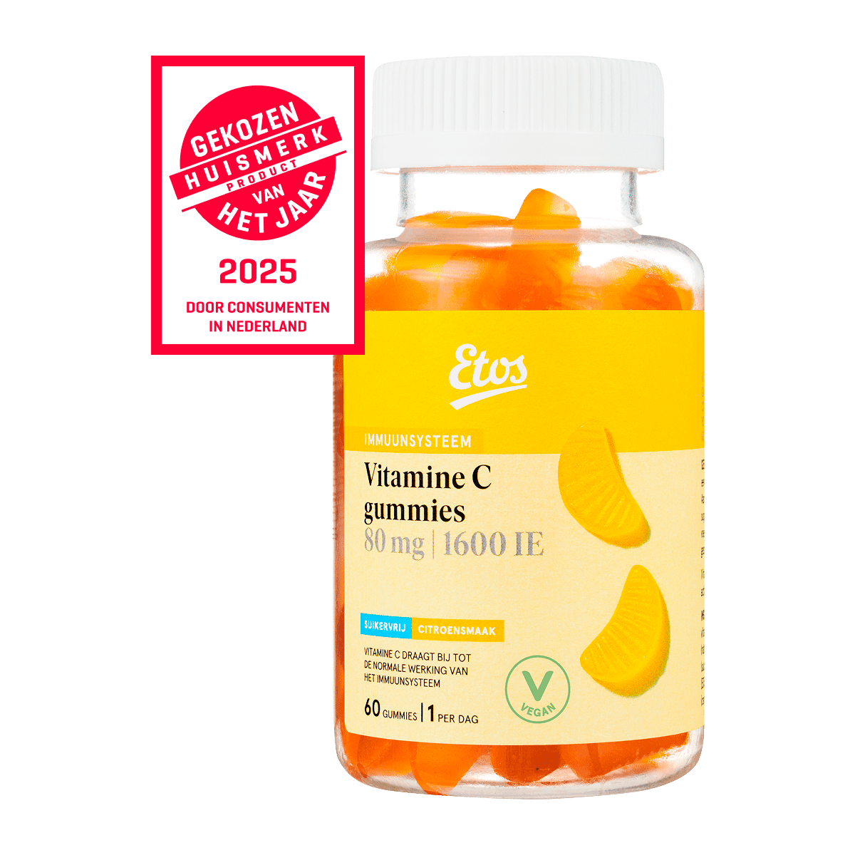 Etos Vitamine C 80 MG Gummies 60 stuks