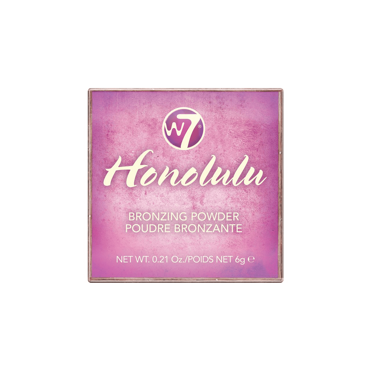 W7 Honolulu Bronzing Powder Box Art