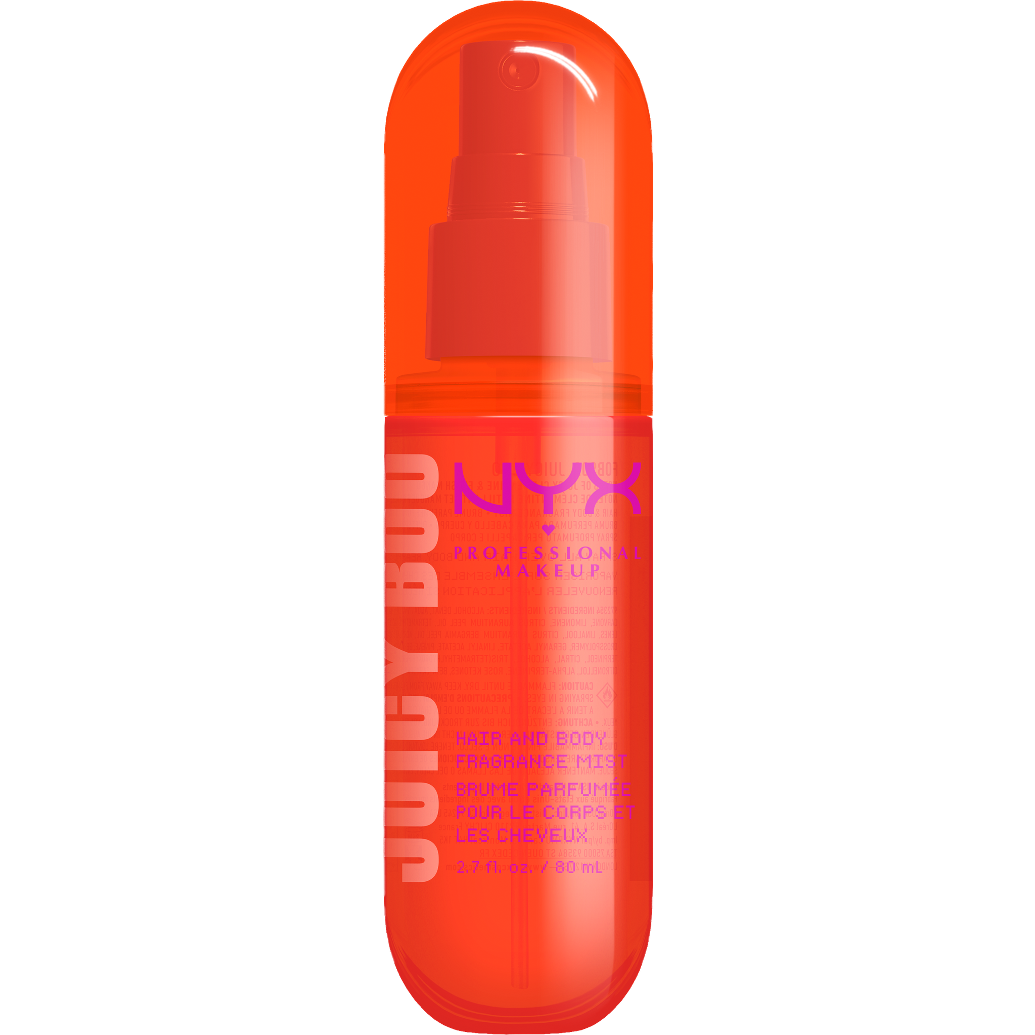 NYX Professional Makeup Hair & Body Fragrance Mist Juicy Boo 80 ML