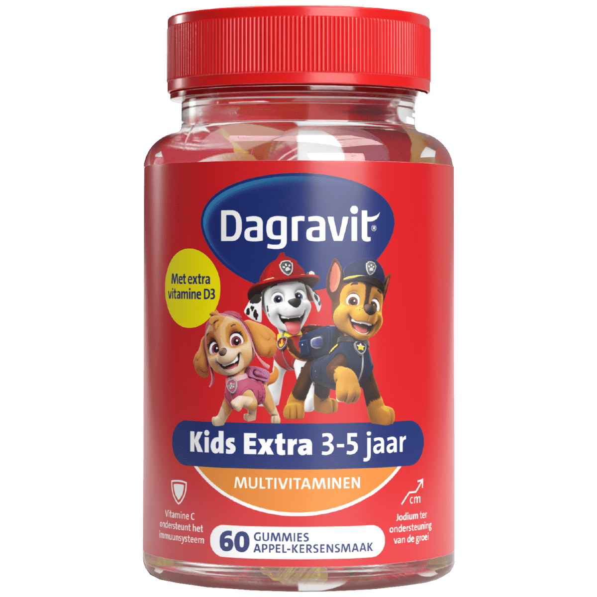 Dagravit Kids Xtra Paw Patrol 3-5 jaar 60 Gummies