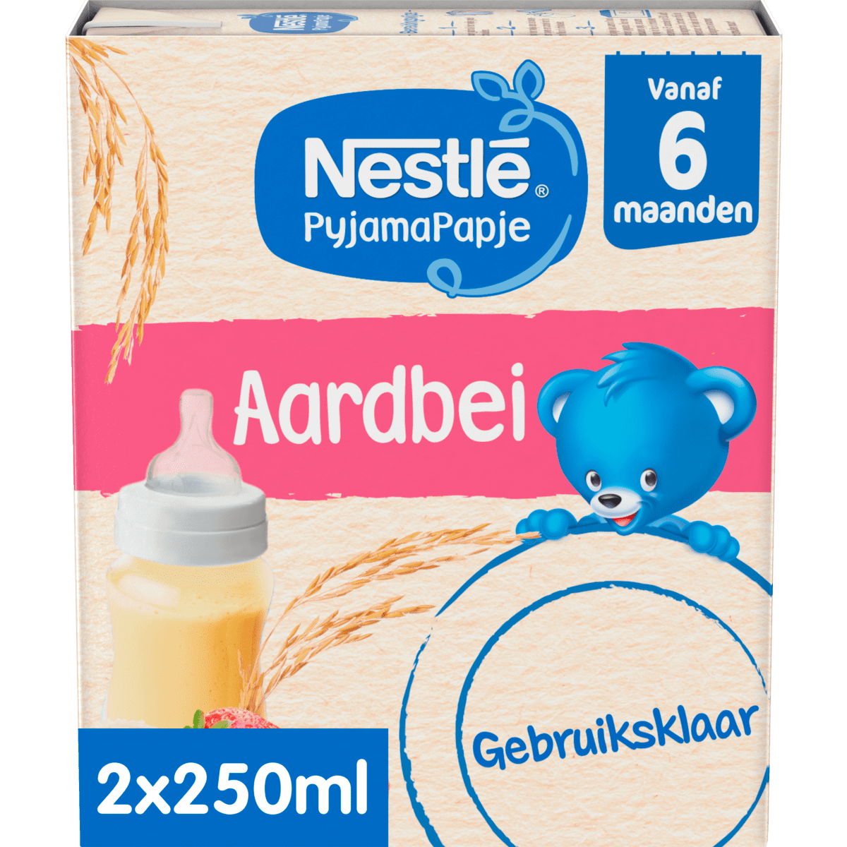 Nestlé Baby PyjamaPapje Aardbei 6+ Maanden 2x250 ML