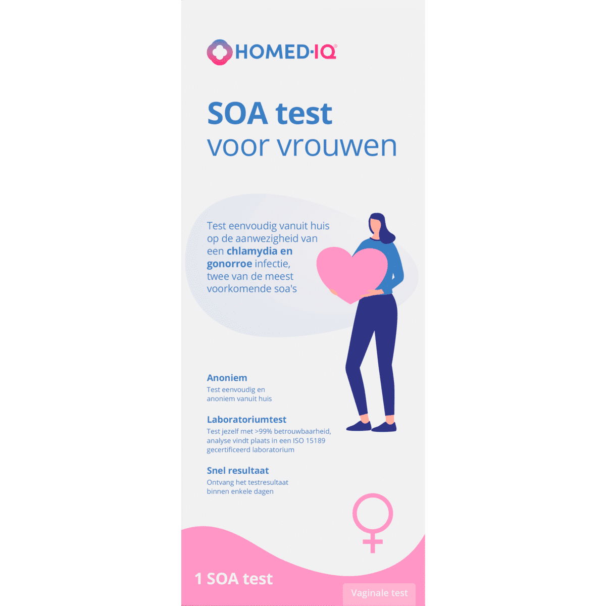 Homed-IQ SOA test - Voor Vrouwen 1 stuk