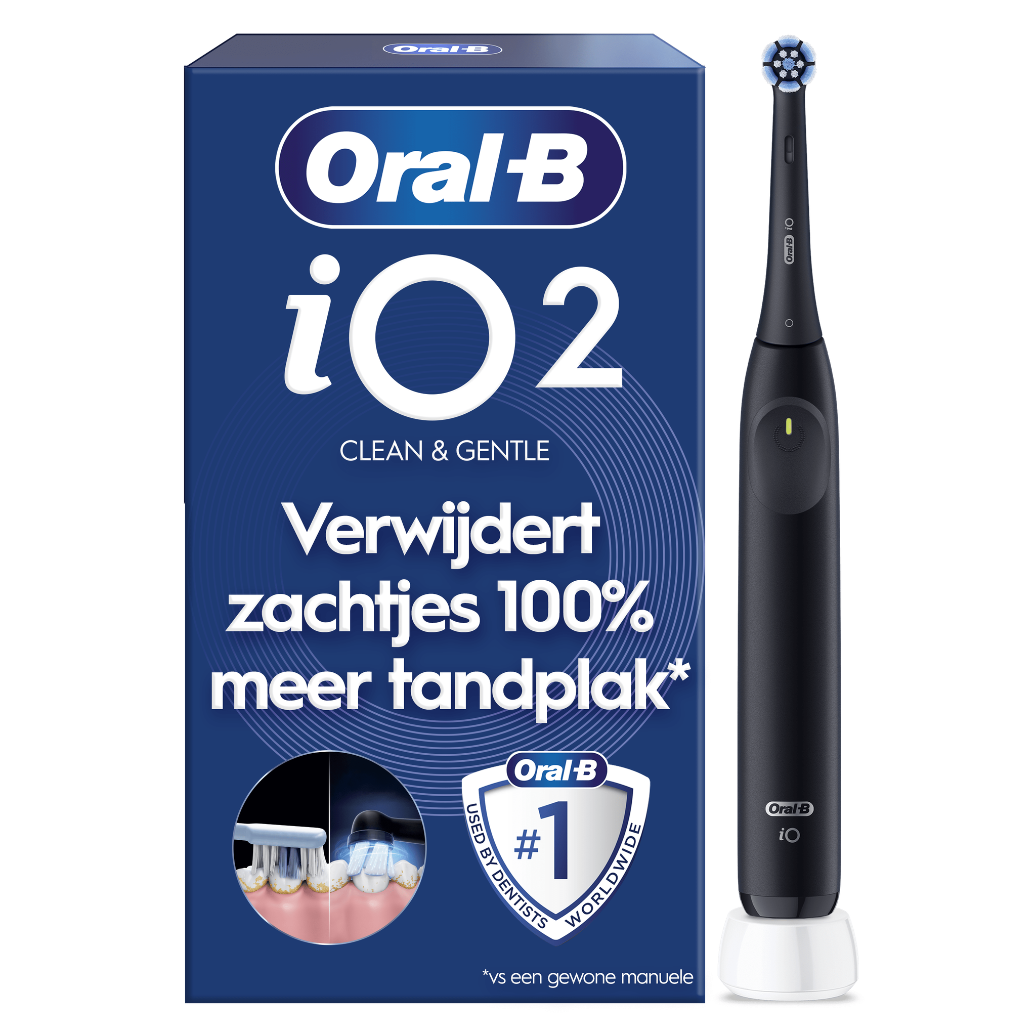 Oral-B iO 2 Zwart Elektrische Tandenborstel