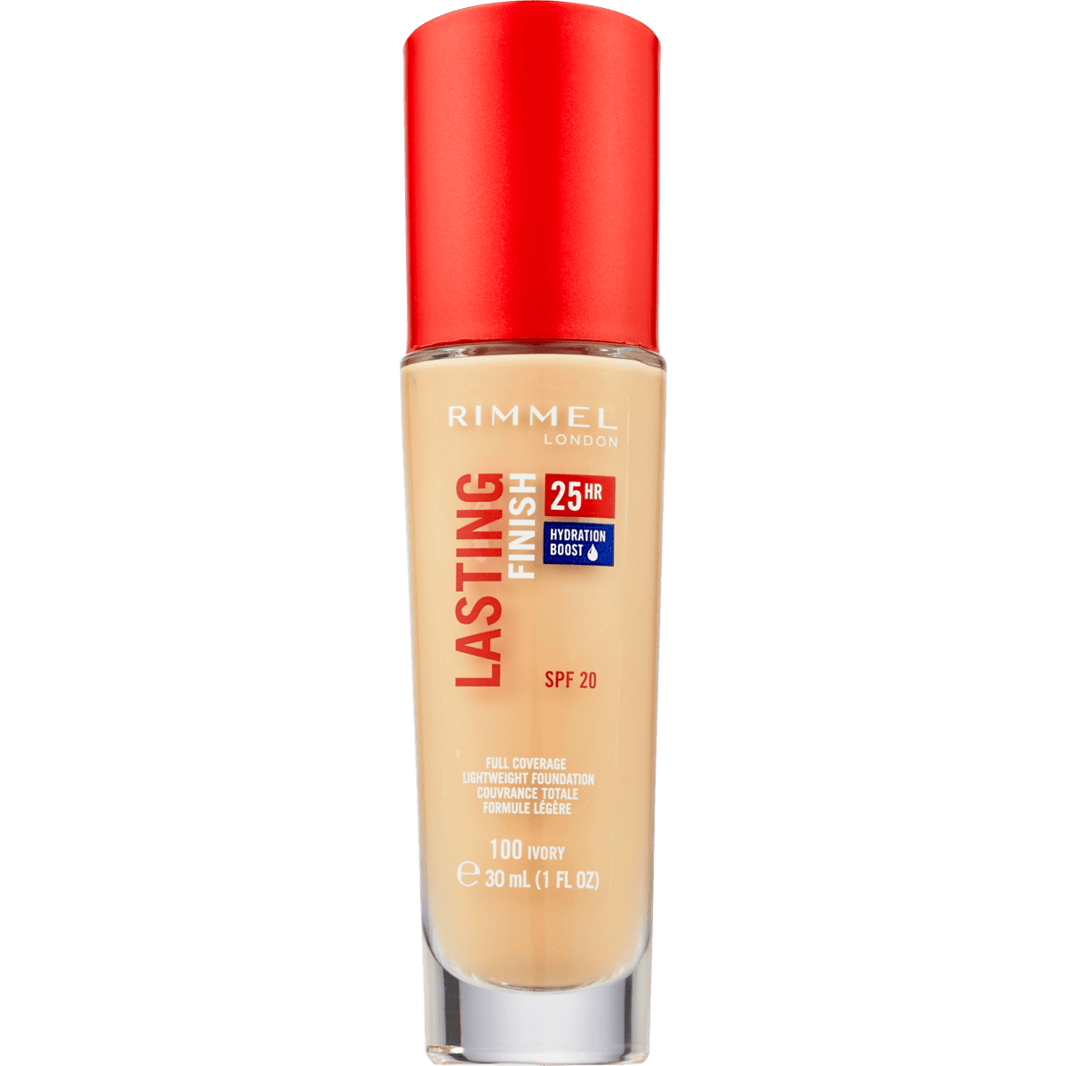 ik heb dorst noedels vertel het me Rimmel London Lasting Finish Foundation 100 Ivory 1 EA | Etos