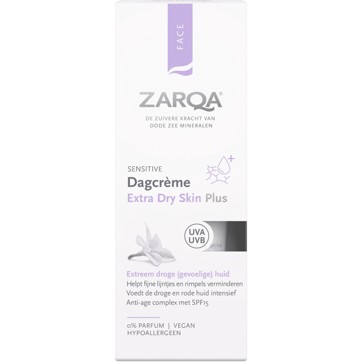 ZARQA Extra Dry Skin Plus SPF15 Sensitive Dagcrème 50 ML