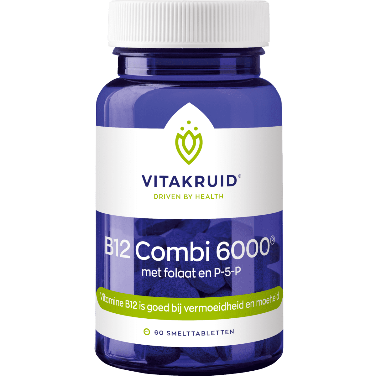 Vitakruid B12 Combi 6.000 Folaat P5P Smelttabletten 60 stuks