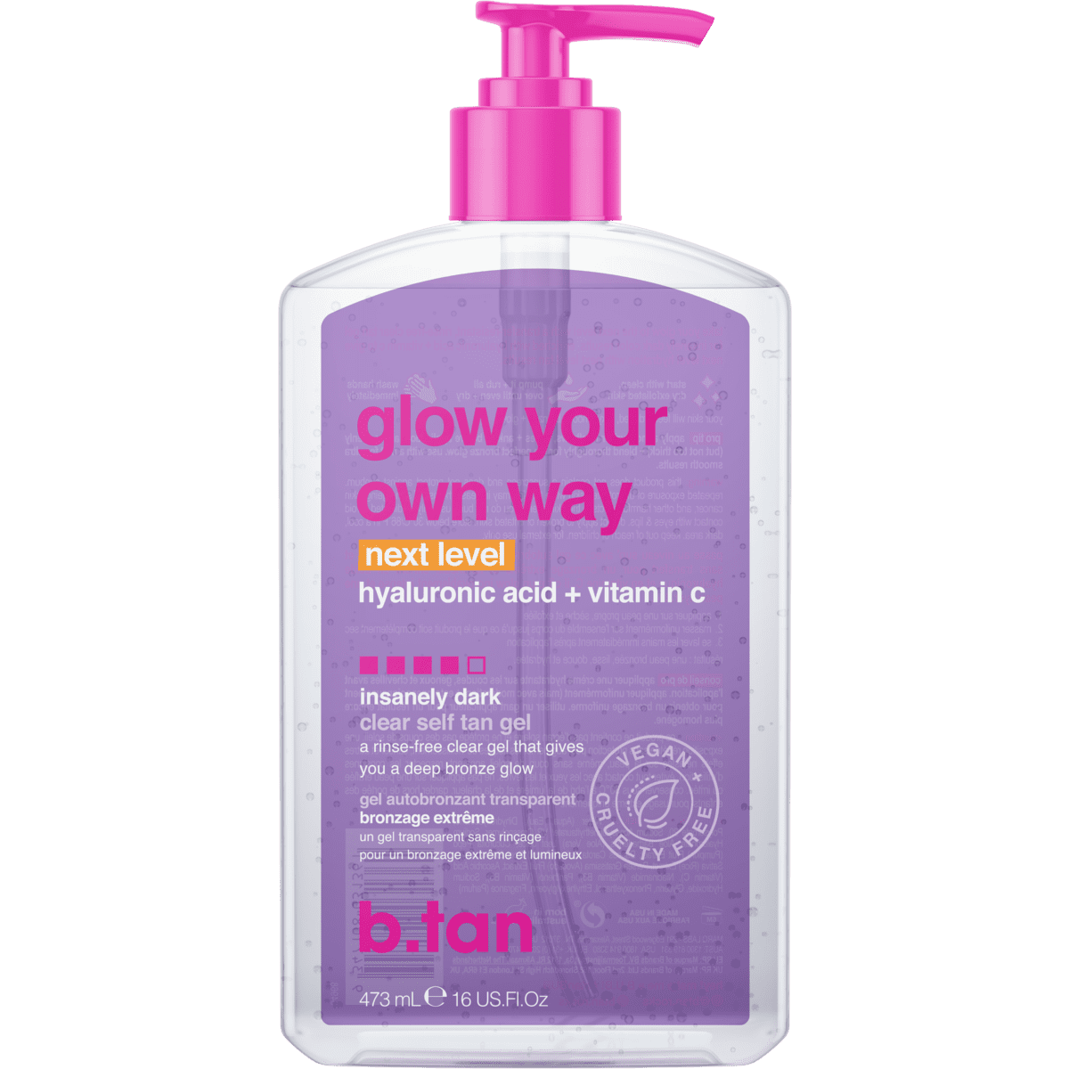 B.tan Glow Your Own Way Next Self Tan Gel
