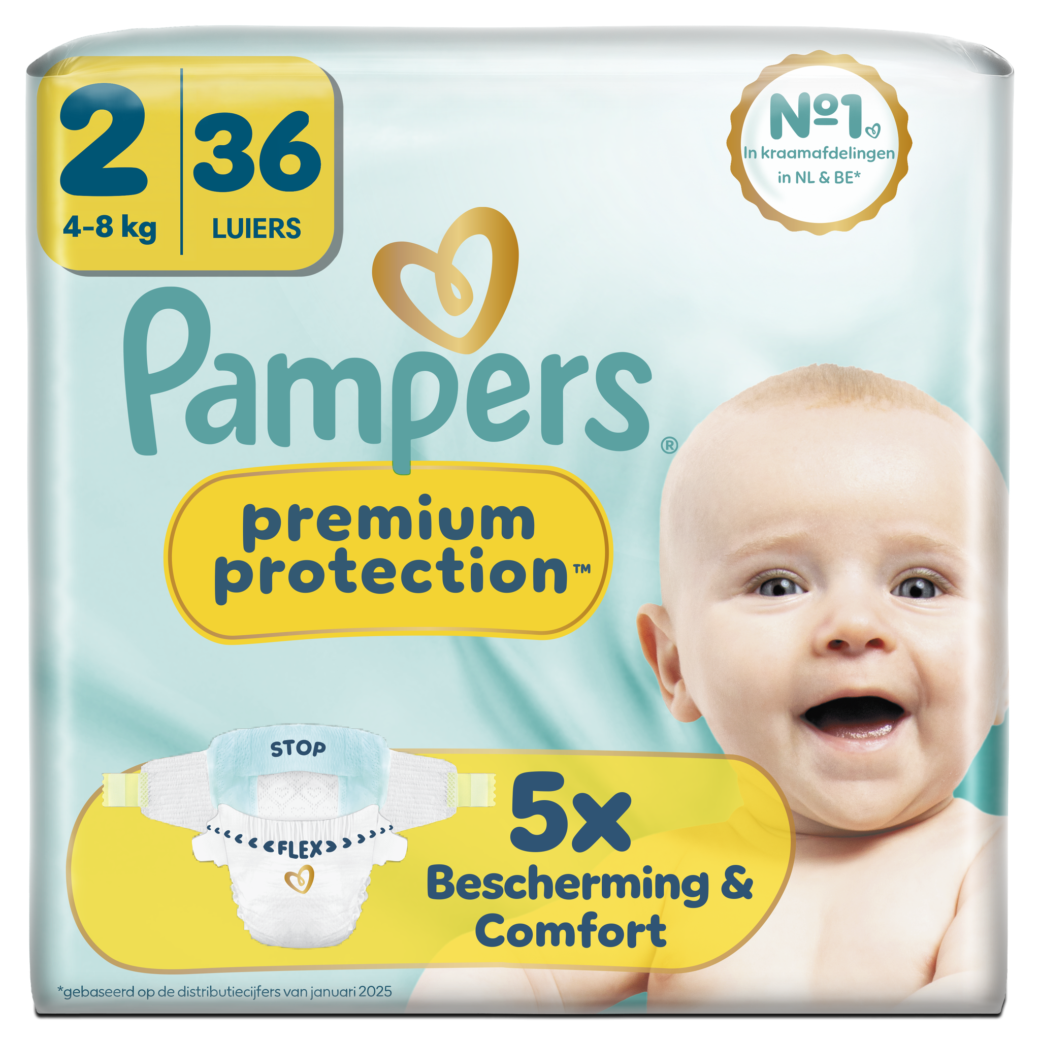 Pampers Premium Protection Luiers Maat 2 4-8 kg 36 stuks