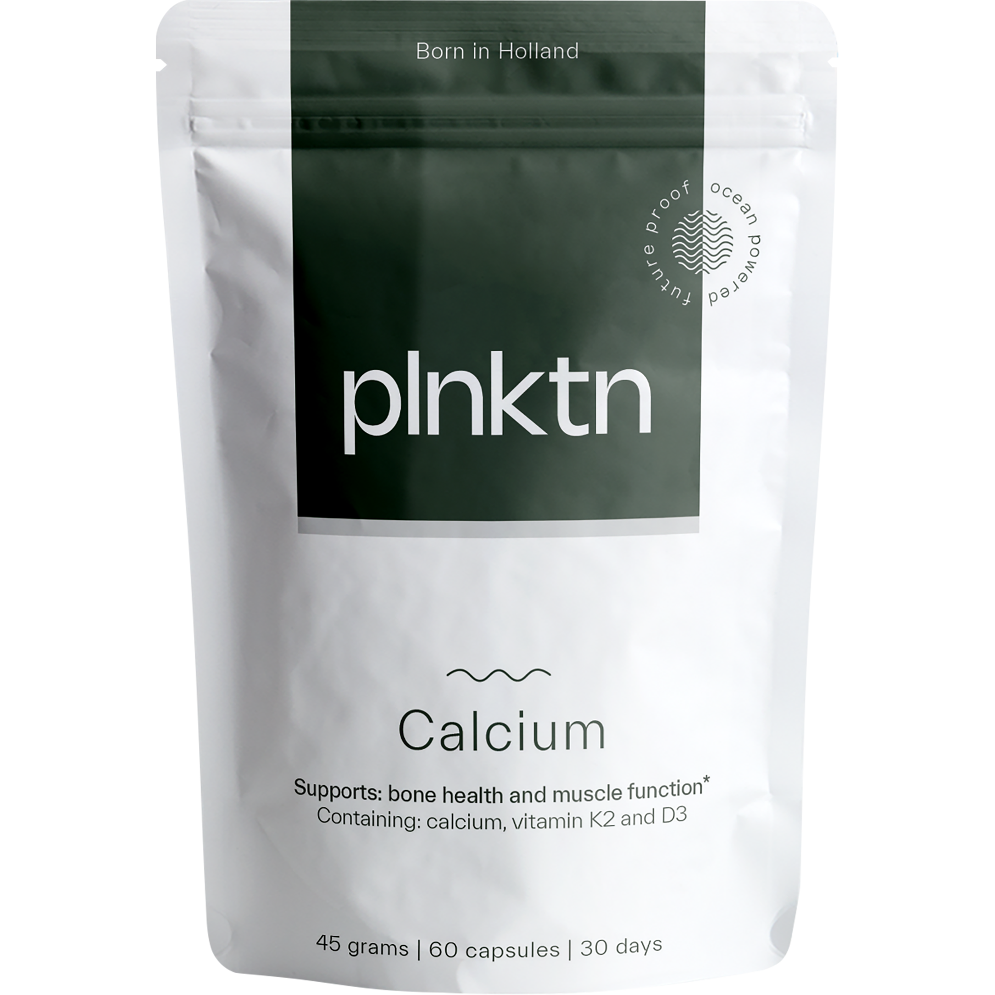 Plnktn Algen Calcium + Vitamine D3 + Vitamine K2 60 stuks