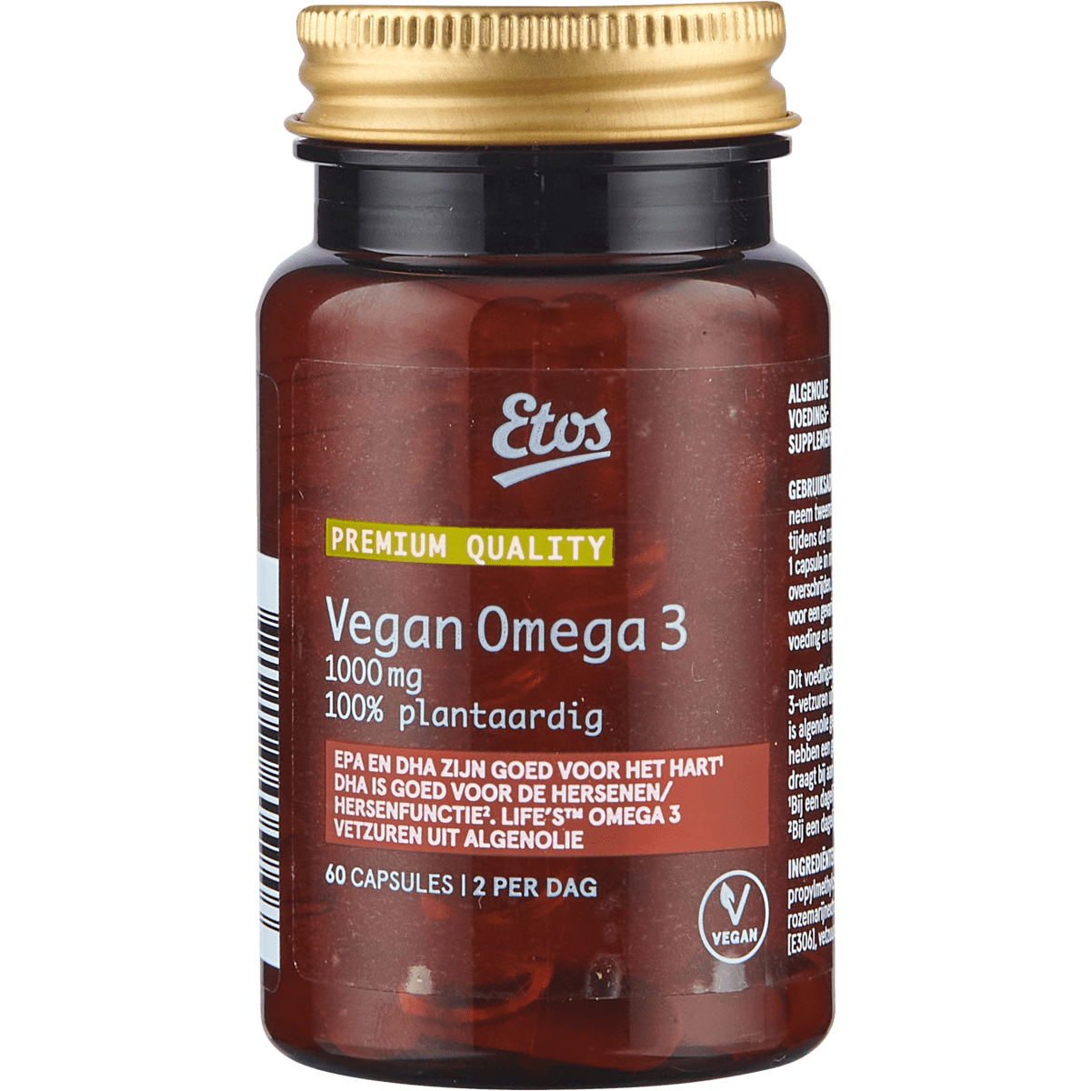Etos Premium Vegan Omega 3 1000mg 60 stuks 60 EA Etos