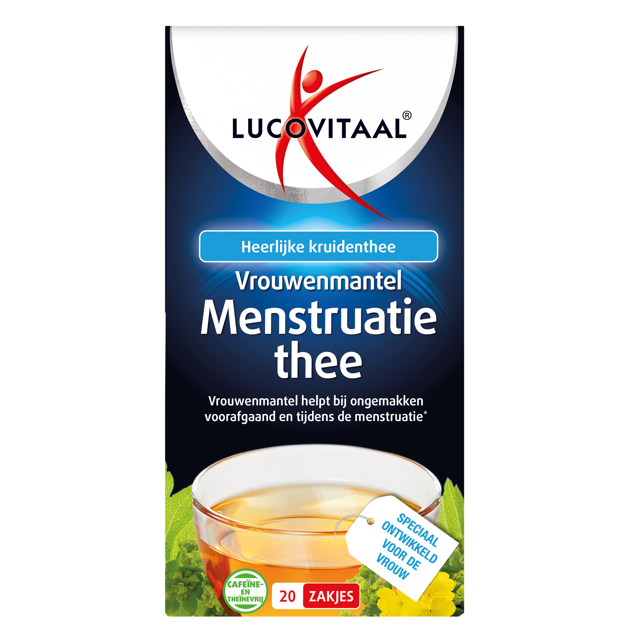 Lucovitaal Menstruatie Vrouwenmantel Thee Zakjes 20 stuks