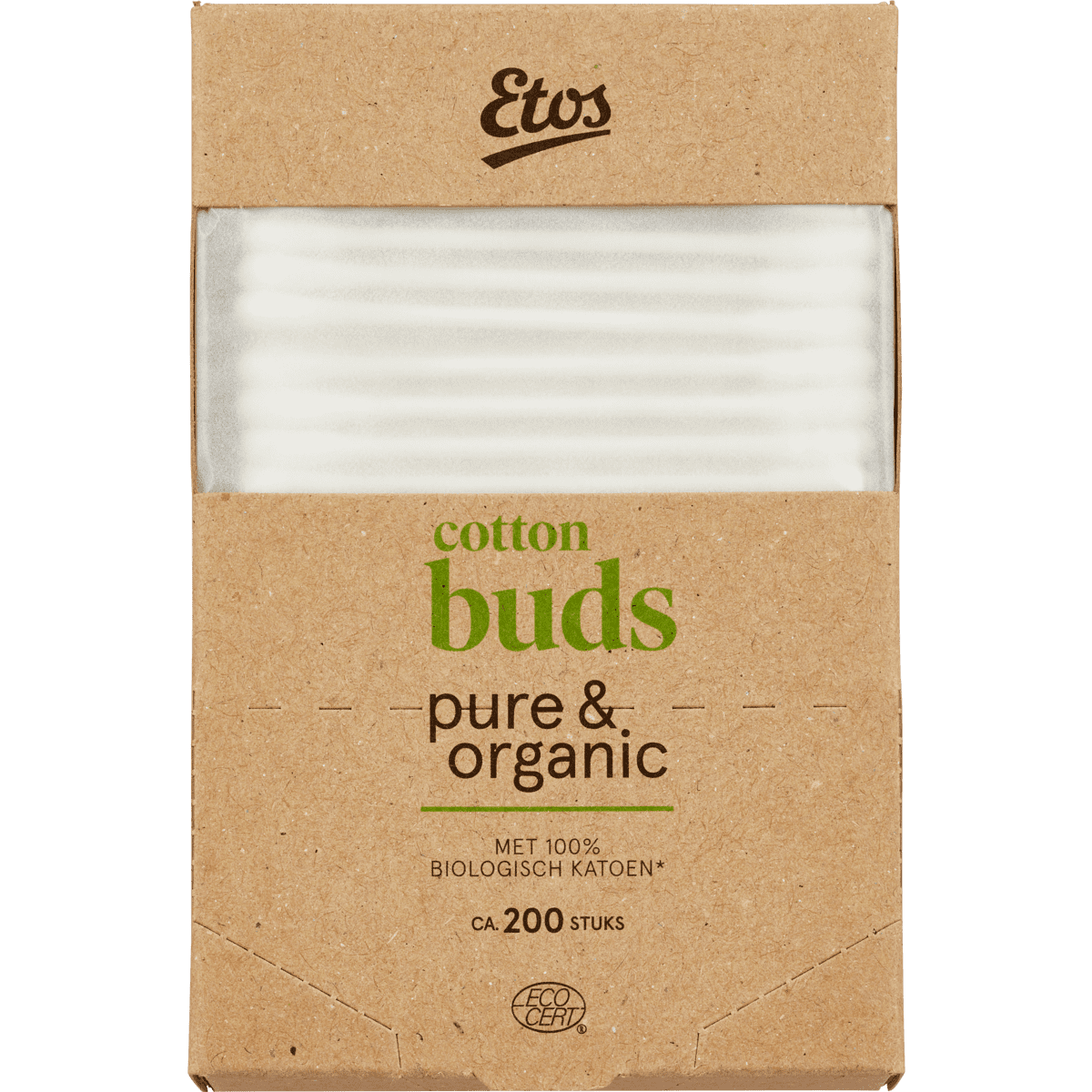 Etos Pure & Organic Wattenstaafjes 200 stuks