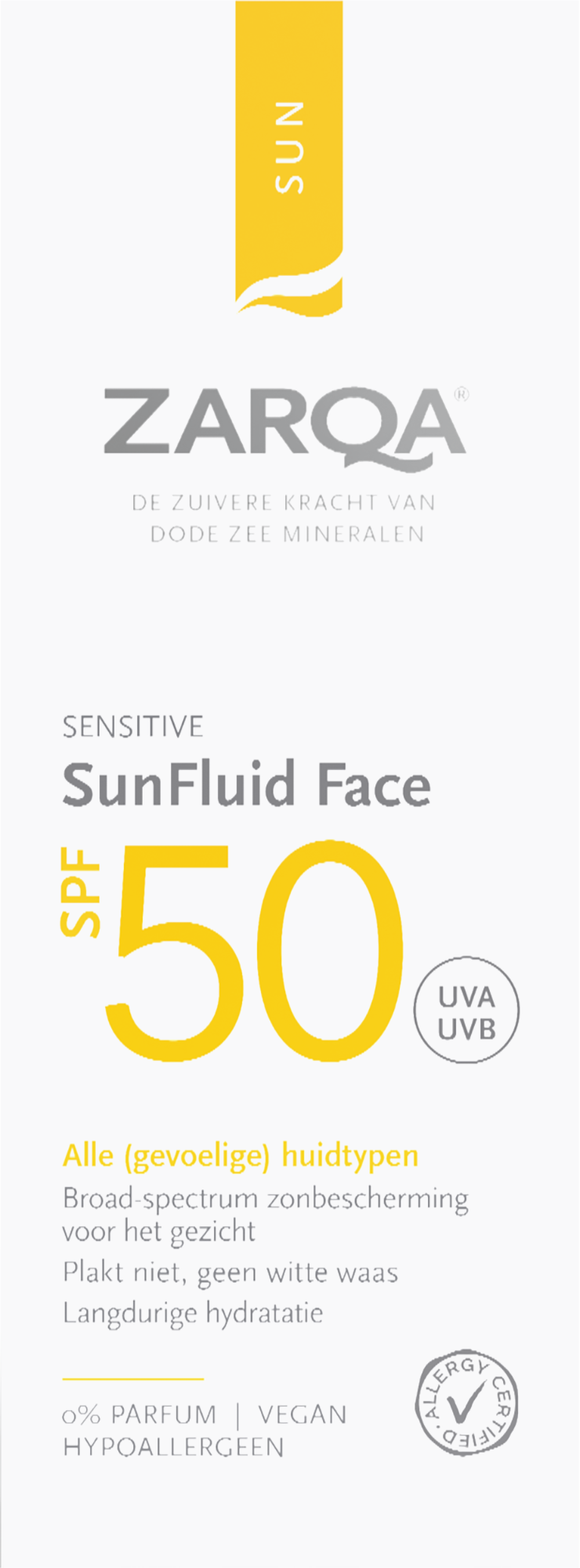 ZARQA Sun Fluid Face SPF50 Sensitive 50 ML