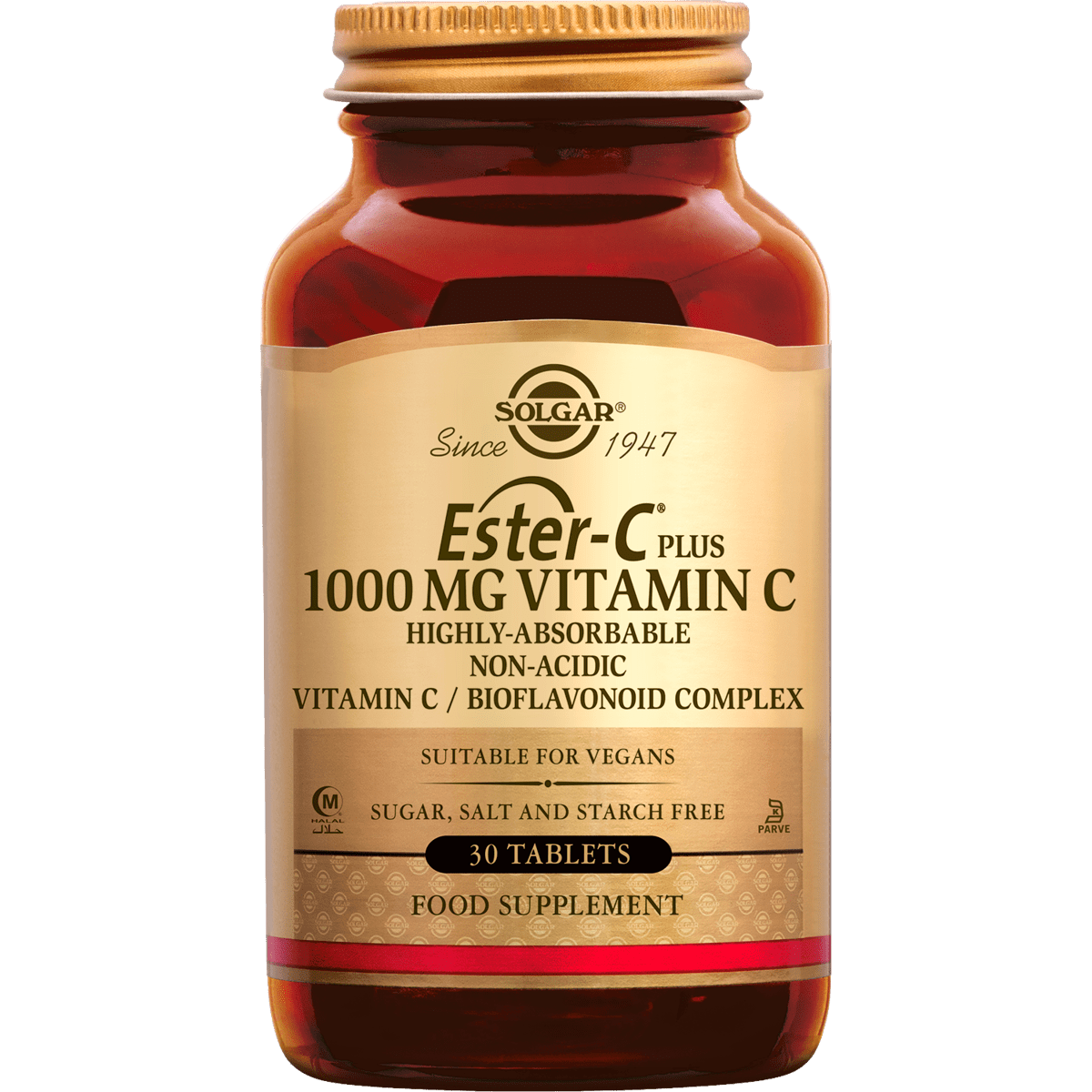 Solgar Ester-C Plus 1000 MG Vitamine C Tabletten 30 stuks